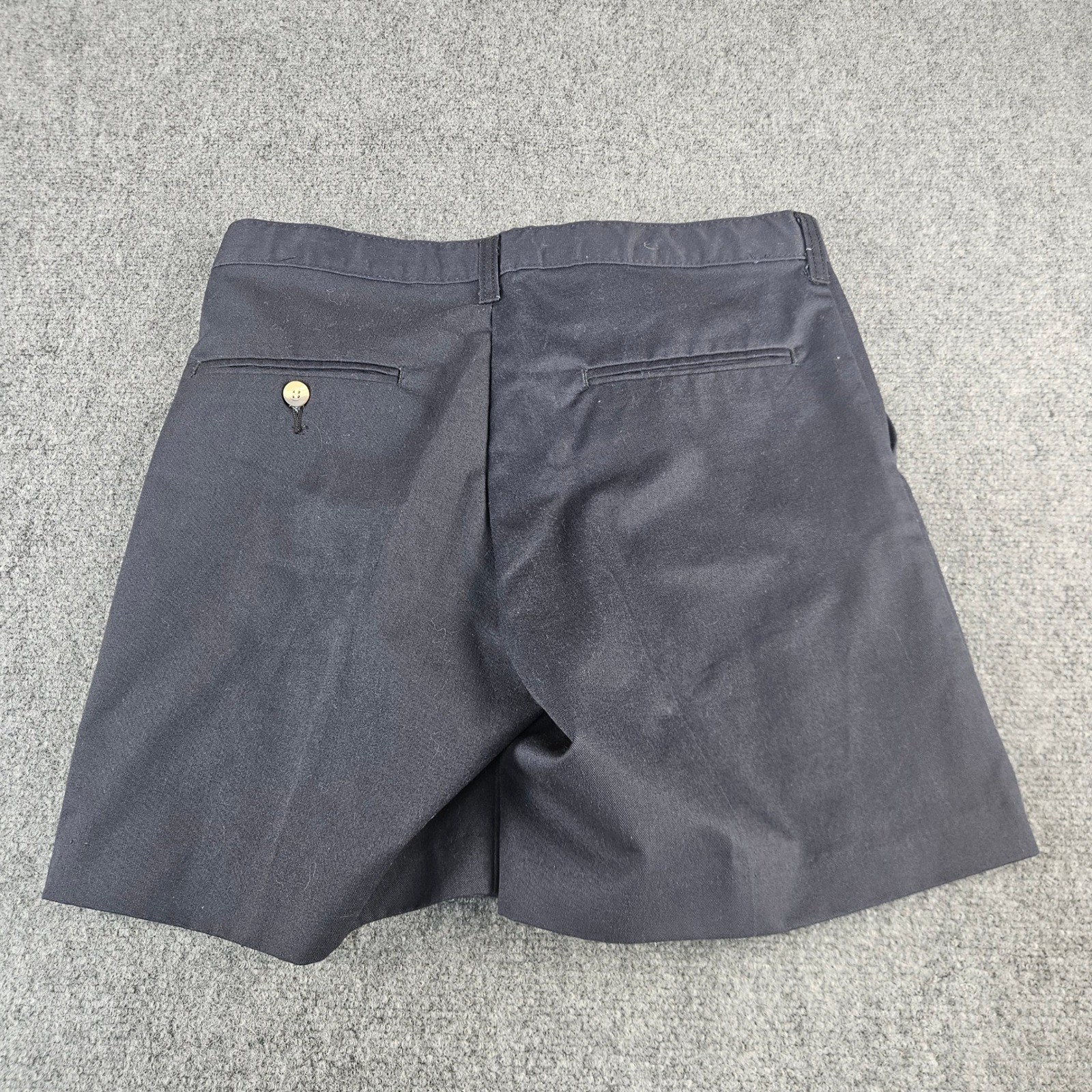 School Apparel Inc Navy Blue Uniform Shorts Boys 31 Husky Adjustable Waist