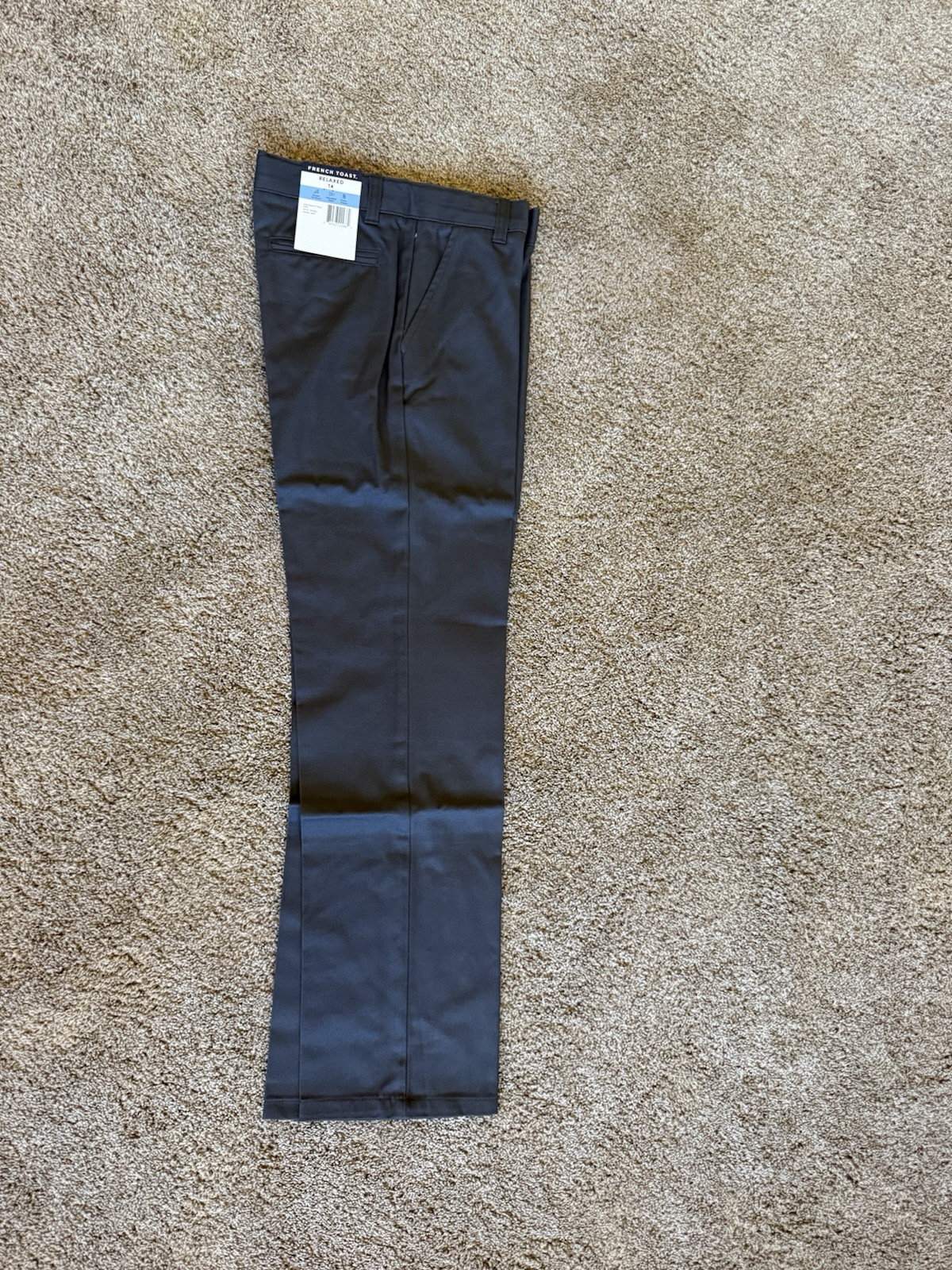 French Toast Schoolwear Relaxed Fit Uniform Pants Gray Pant Boy’s Size 14 C80