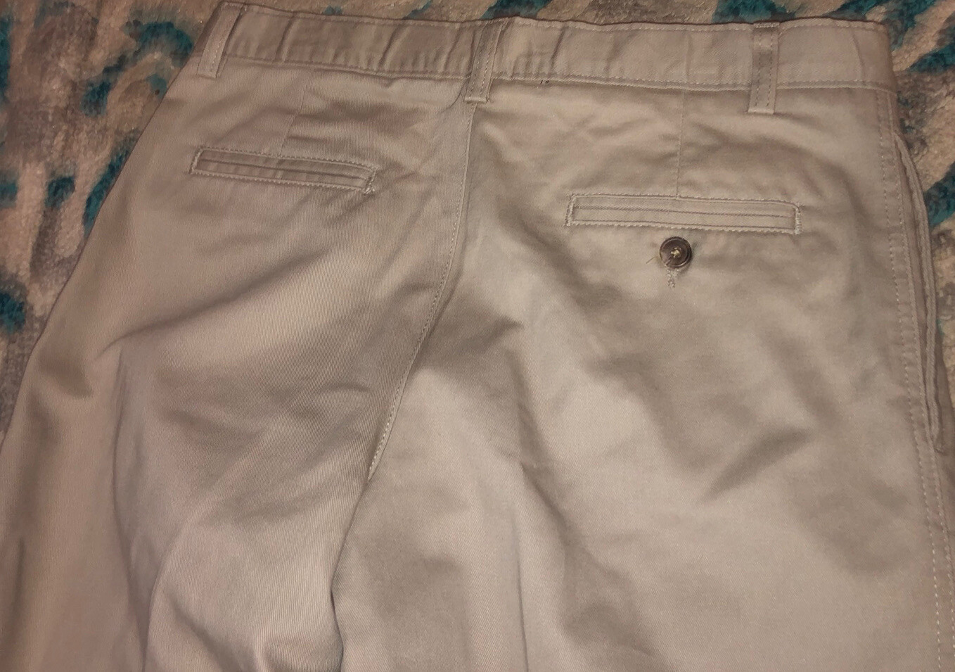 CHAPS Boys Classic Fit Schoolwear Uniform Dressy Khaki Pants Size 16 Husky