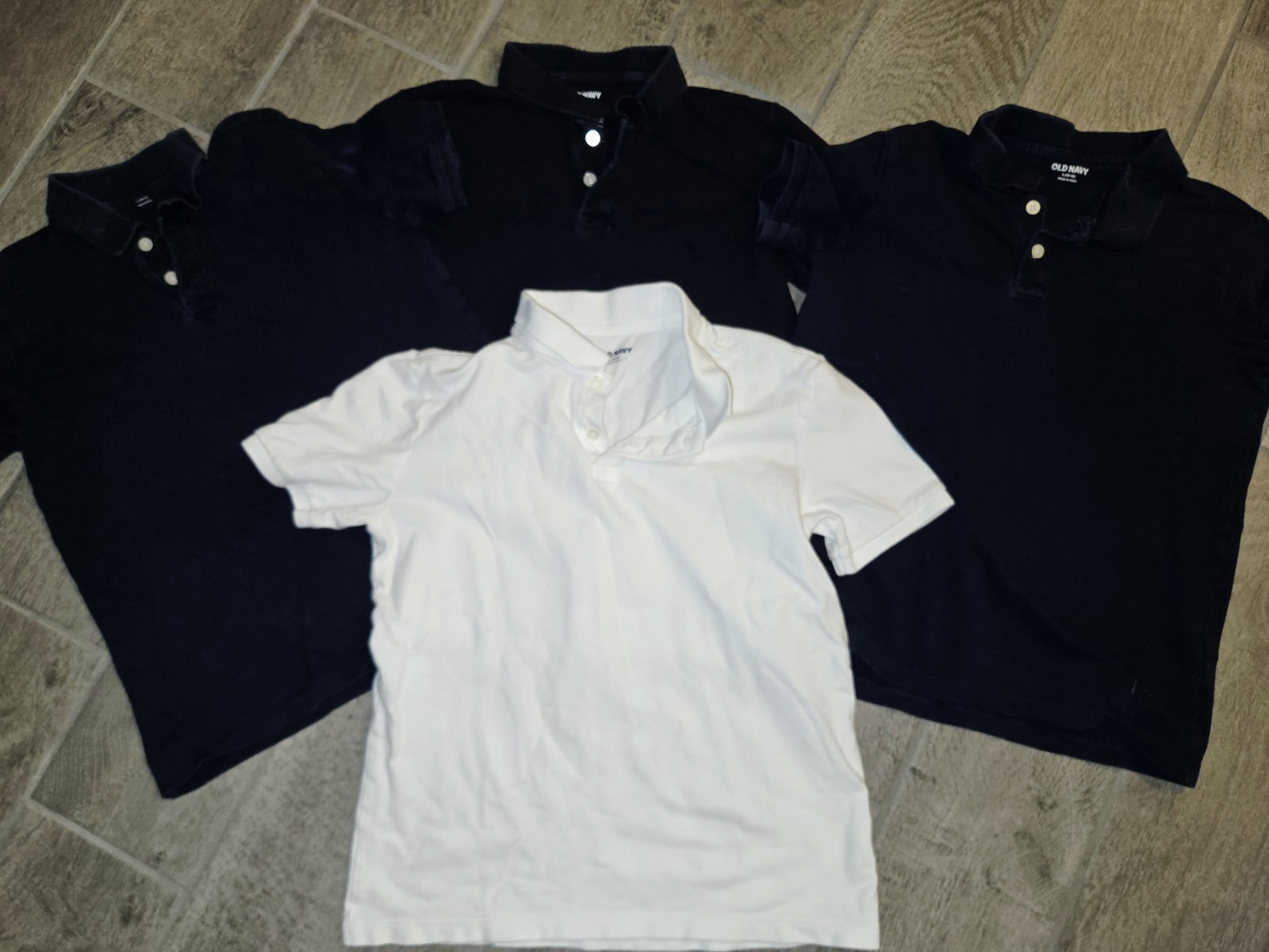 Boys School Uniform Lot of Small 3-pants, Small 4-shorts, Large 4-Polo Shirts.