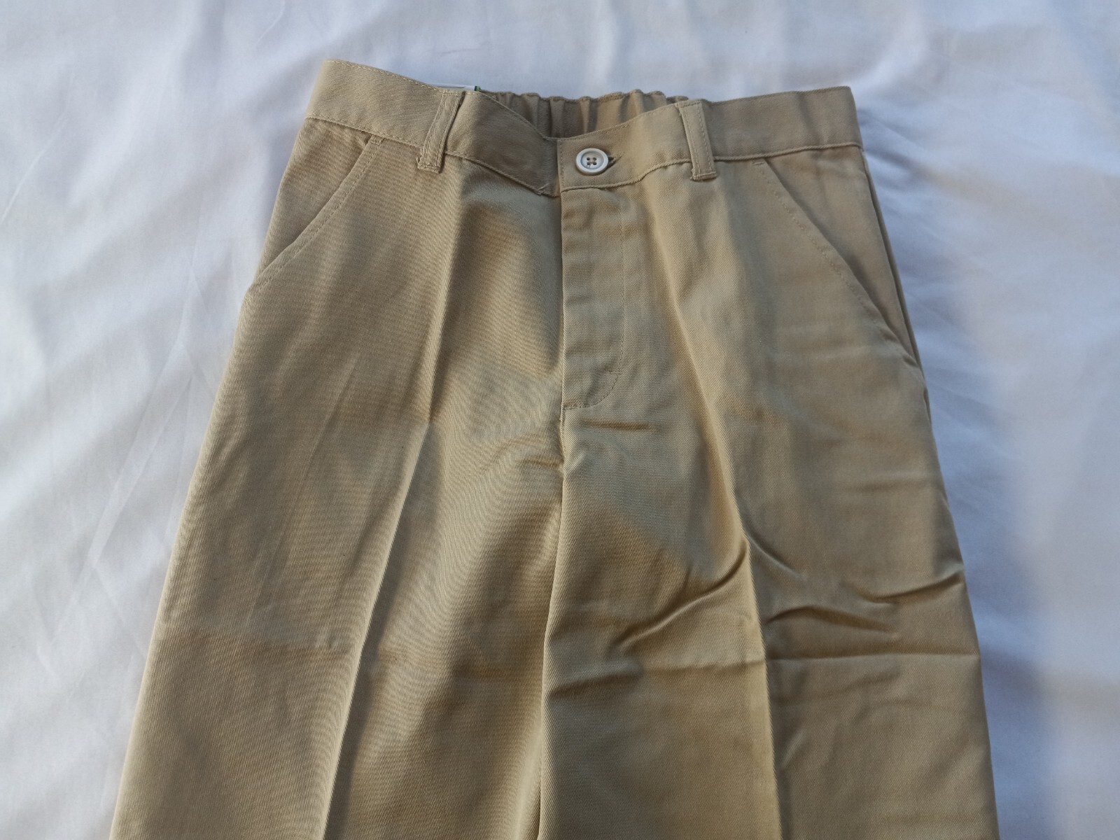 Real School Boys Husky Flat Front Pants School Uniform Approved Size 10H NWT