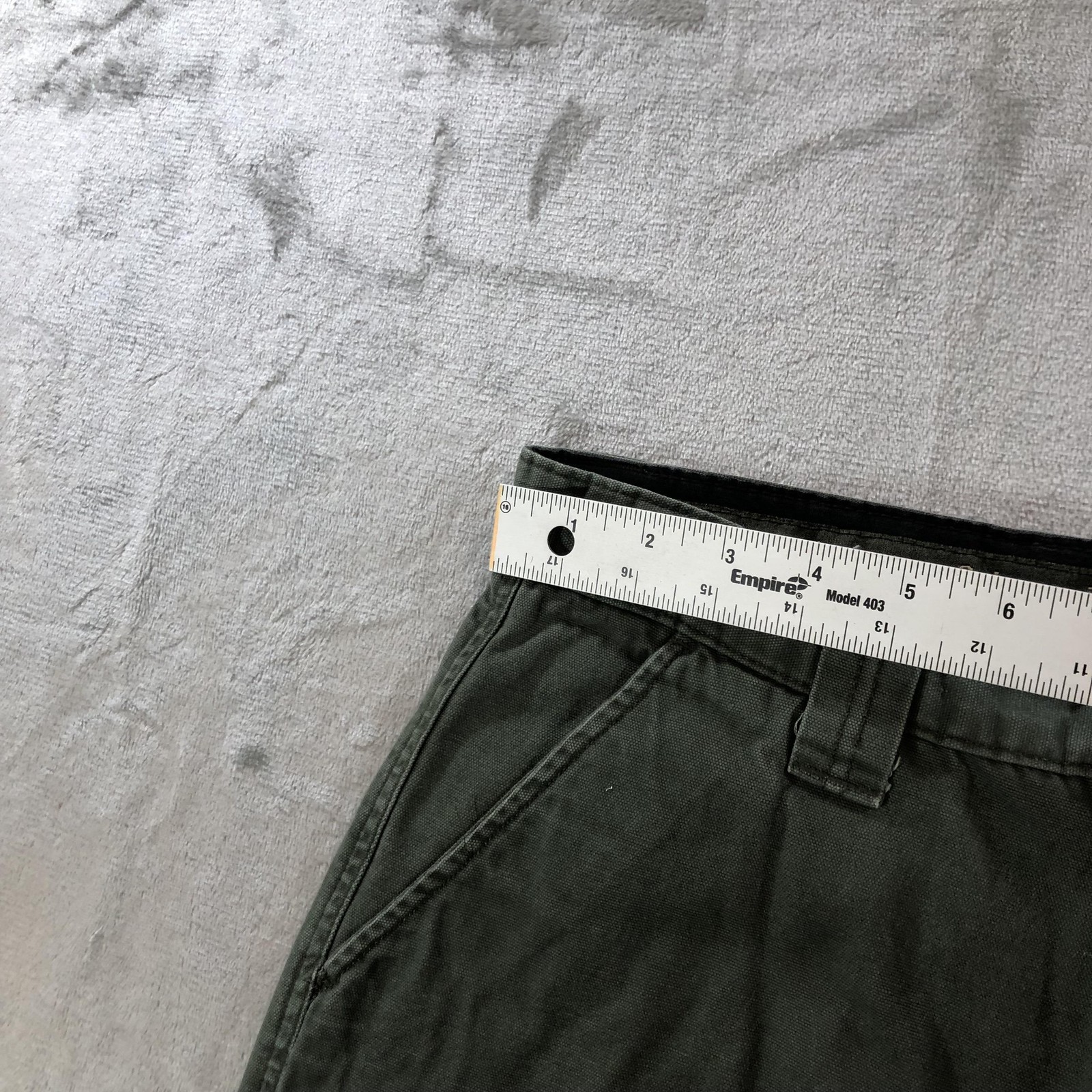 vtg Boy Scouts of America Cargo Shorts Youth 18 Green Uniform Canvas Hiking BSA