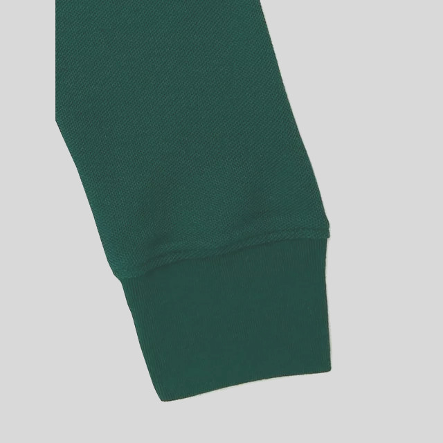 Wonder Nation Boys School Uniform L/S Pique Polo Shirt, 2 Pk, Green, Medium (8)