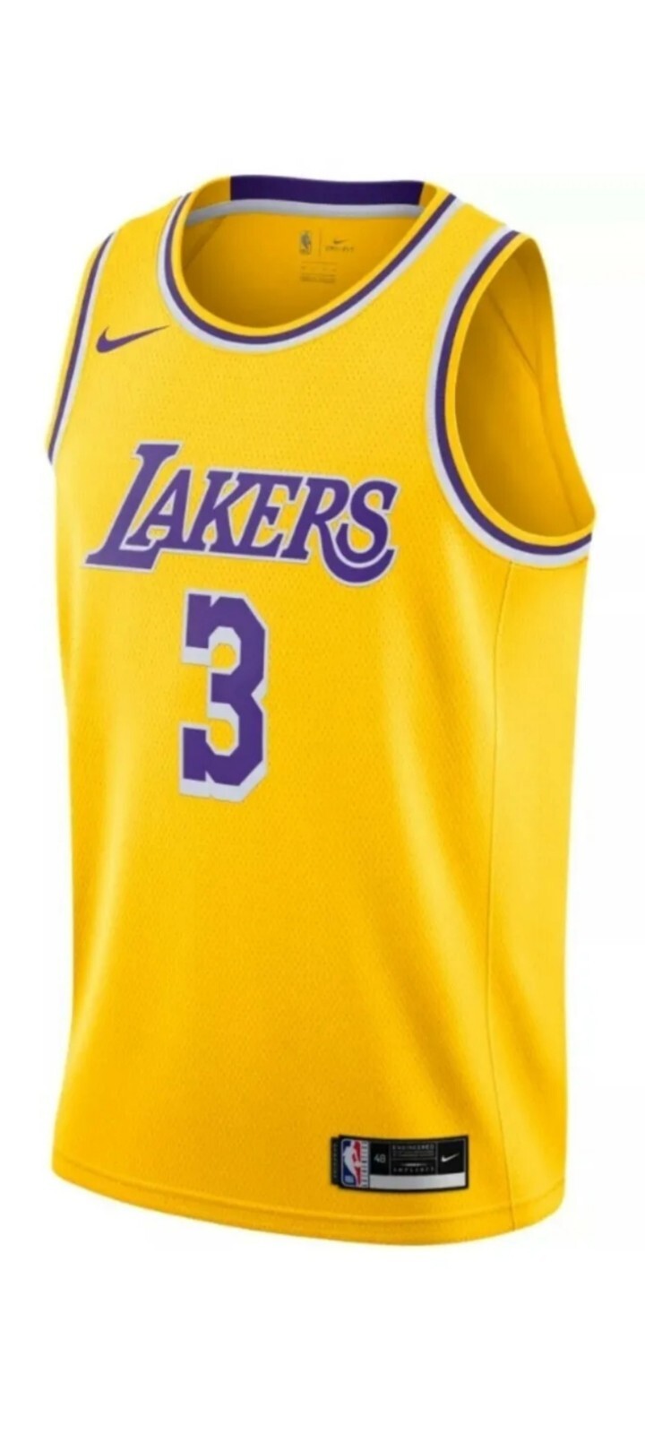 NWT Anthony Davis Lakers Nike Swingman Gold Jersey Size Youth XL 18-20