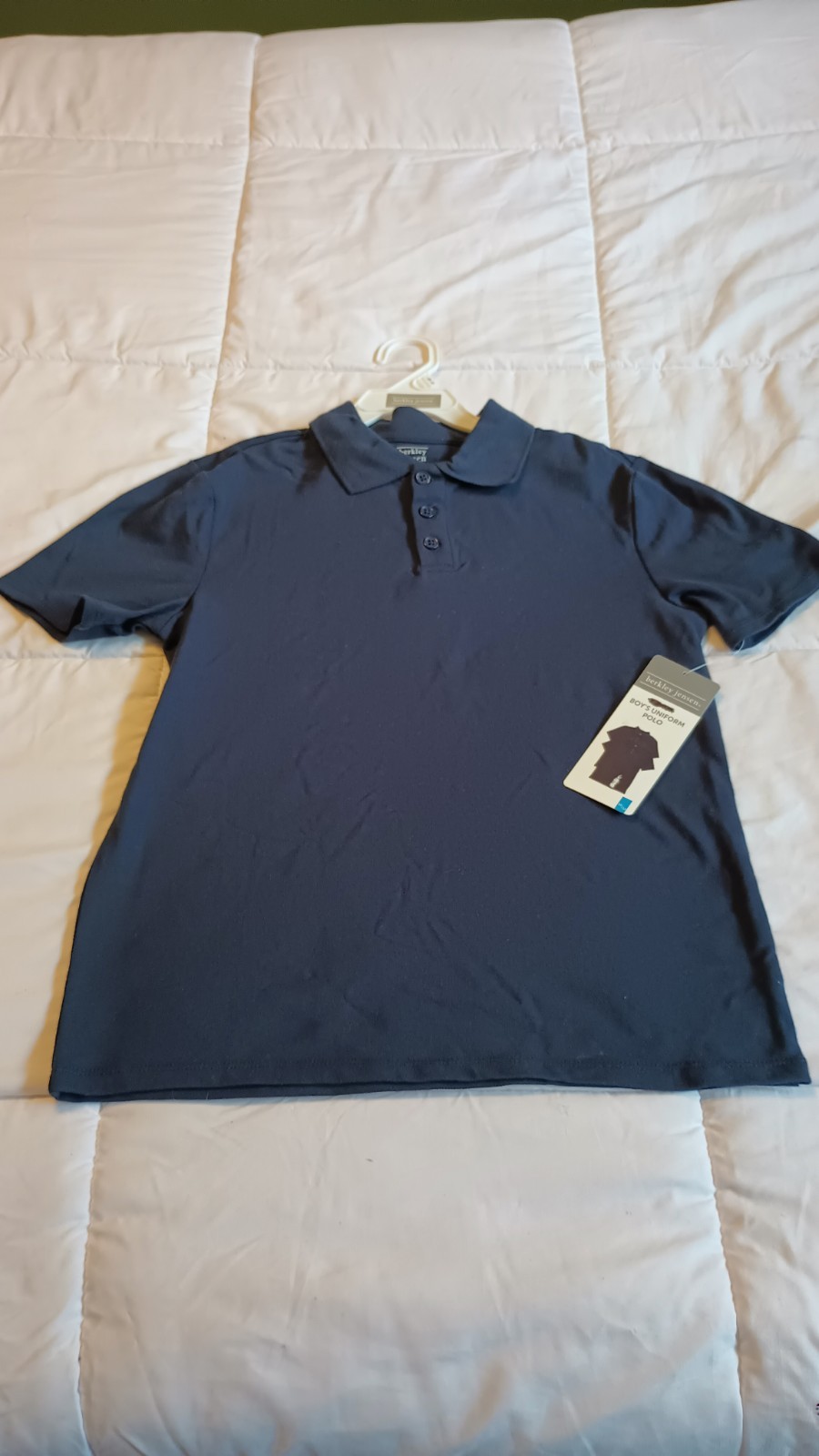 Boys Navy Blue Uniform Polo Size 10/12