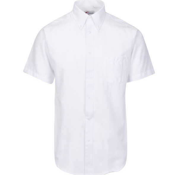 Boys Uniform Oxford Short Sleeve Dress Shirt w/ StainGuard