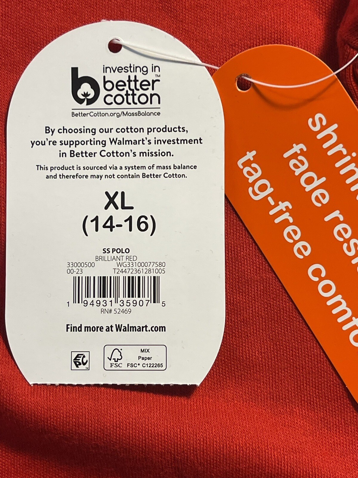 Lot Of 2 Wonder Nation School Uniforms SS Polo Youth XL (14-16) Red SKU A48