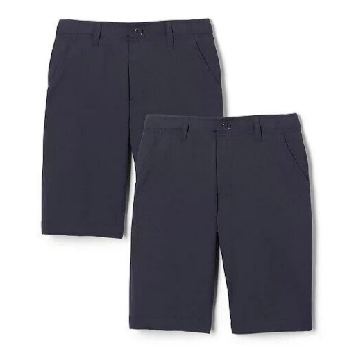 French Toast Youth Boy’s 2-Pack Performance Uniform Shorts, Navy, Sz-7