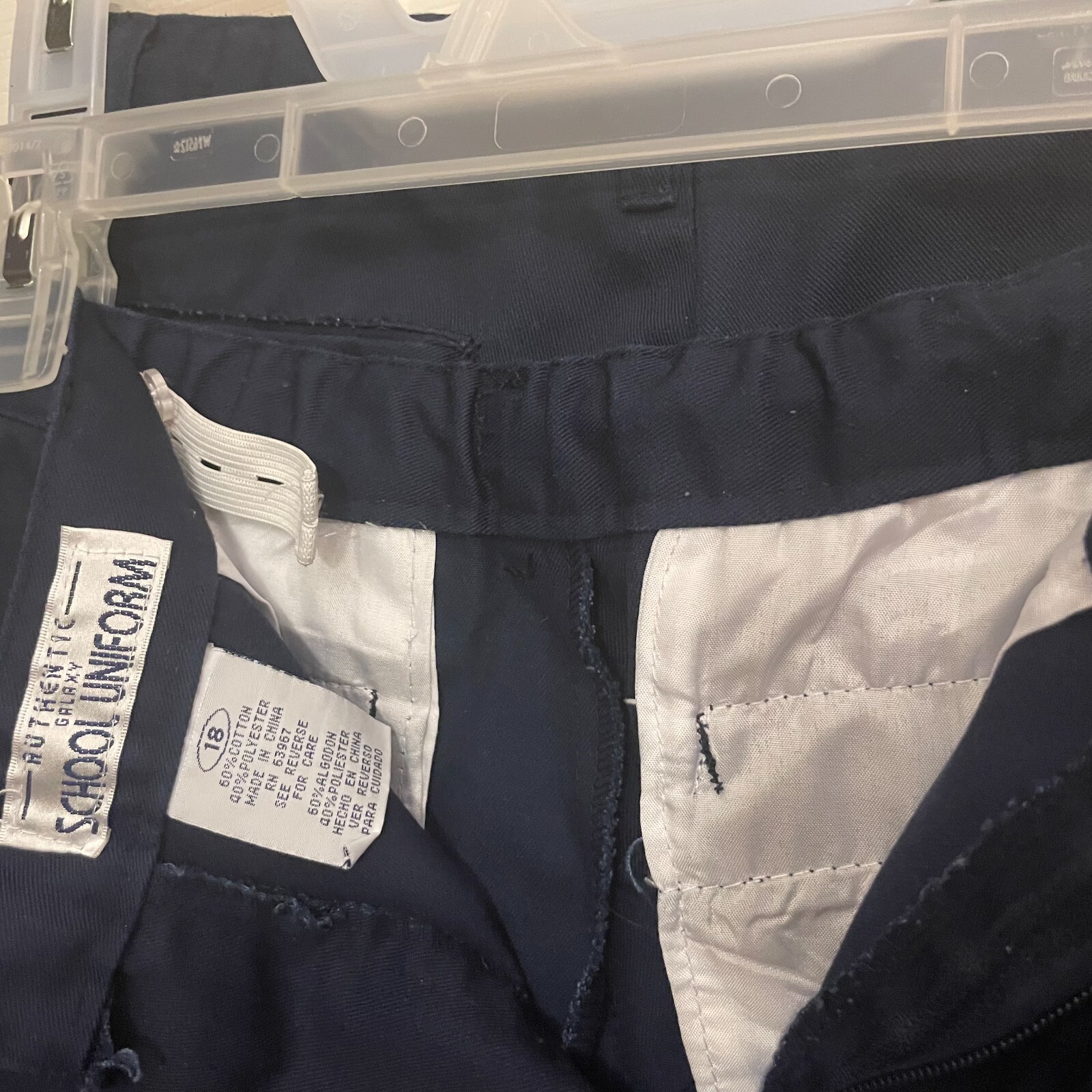 Lot of 2 Authentic Galaxy School Uniform Navy Pants Size: 18 Unisex [Pre owned]
