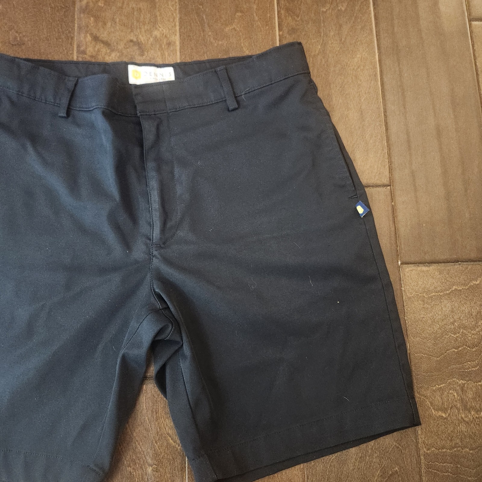 Dennis Uniform Boys 14 Husky Black School Uniform Shorts Flat Front