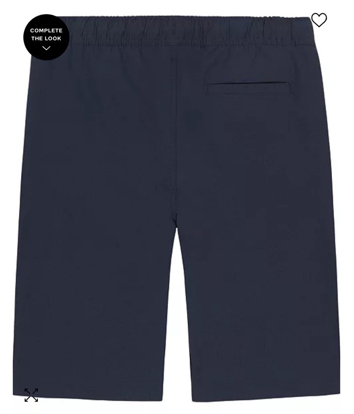 NWT Nautica Boys 10 R School Uniform Performance Navy Short Elastic Waist