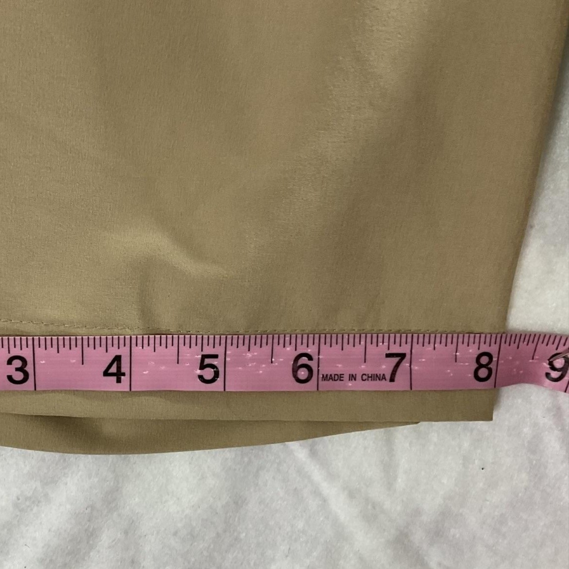 Nautica School Uniform Shorts Boys 12 Beige Elastic Waist Drawstring Stretch
