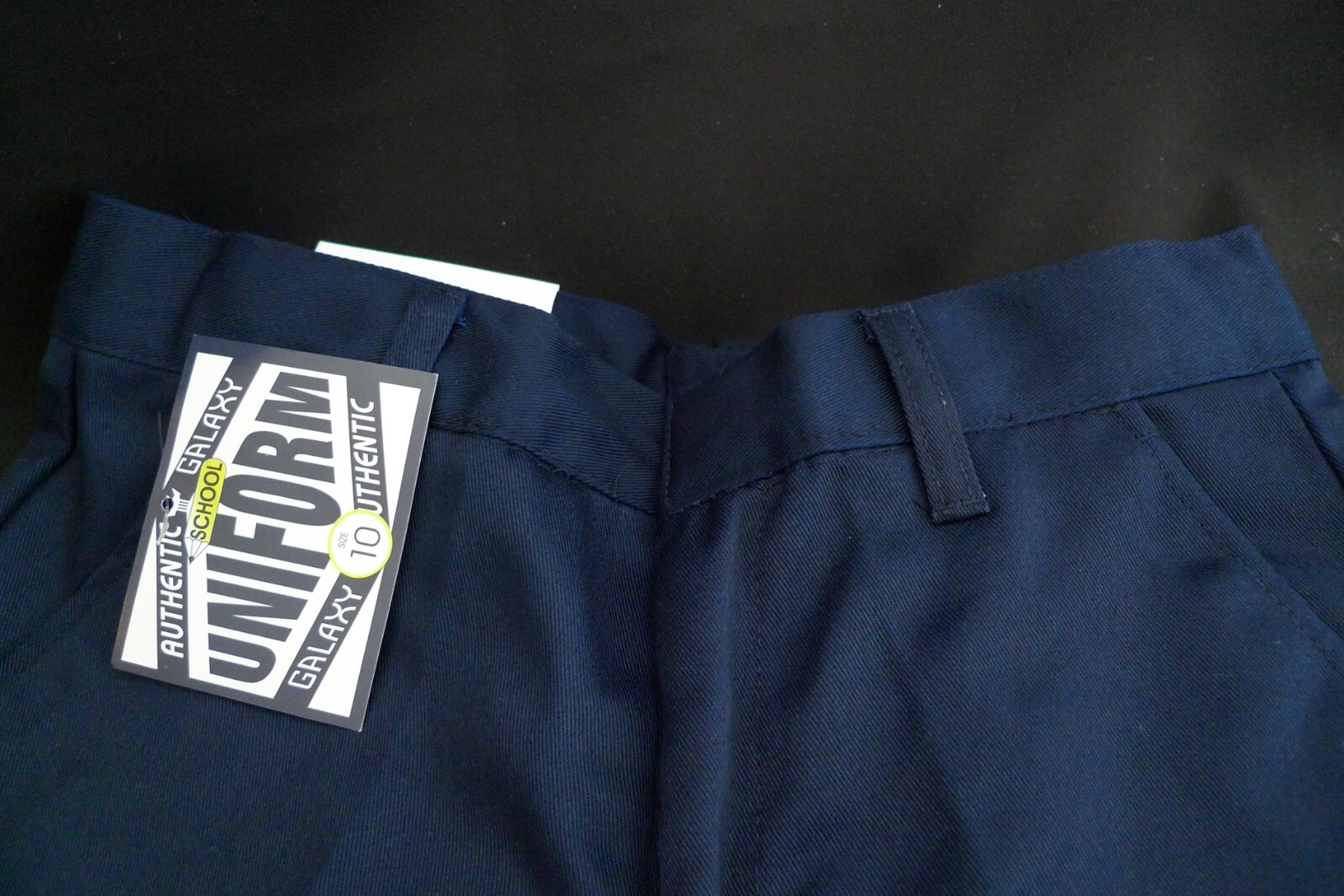 AUTHENTIC GALAXY SCHOOL UNIFORM SHORTS NAVY BLUE ADJUSTABLE SIZE 10 NEW W/ TAGS