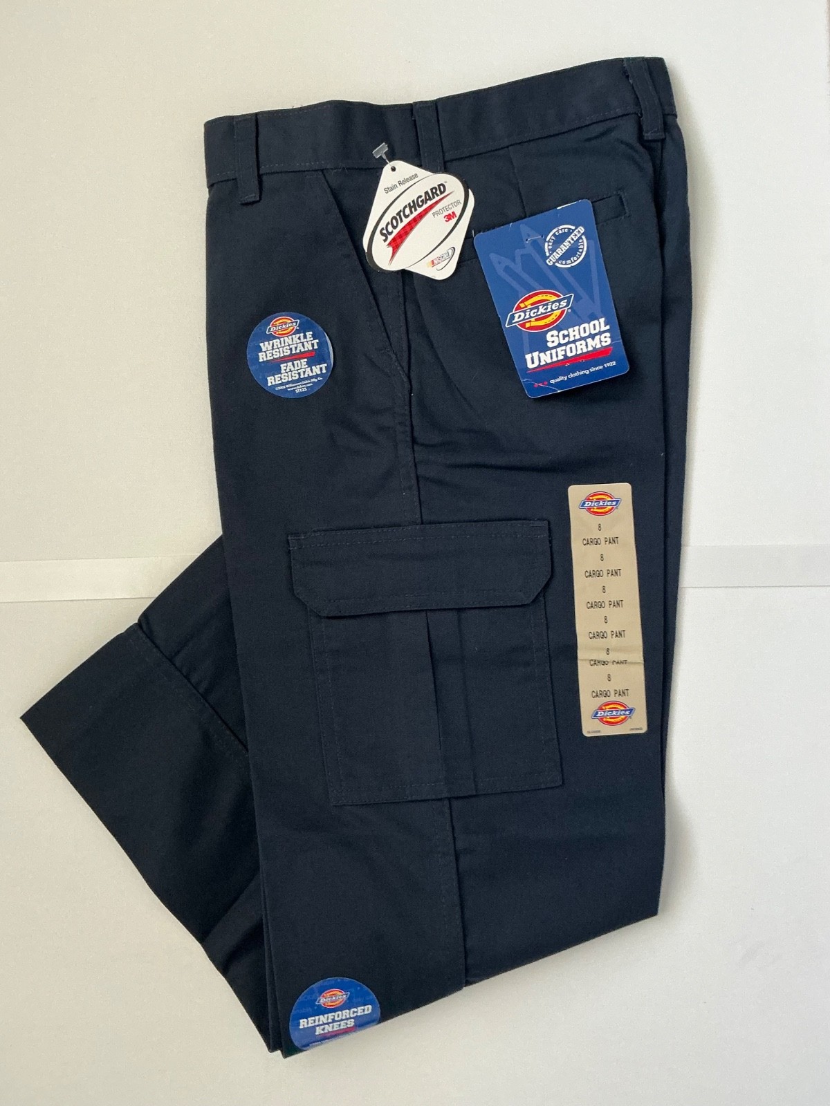 Dickies School Uniform Boy Cargo Pants Navy Size 8, 10, 14,16,18