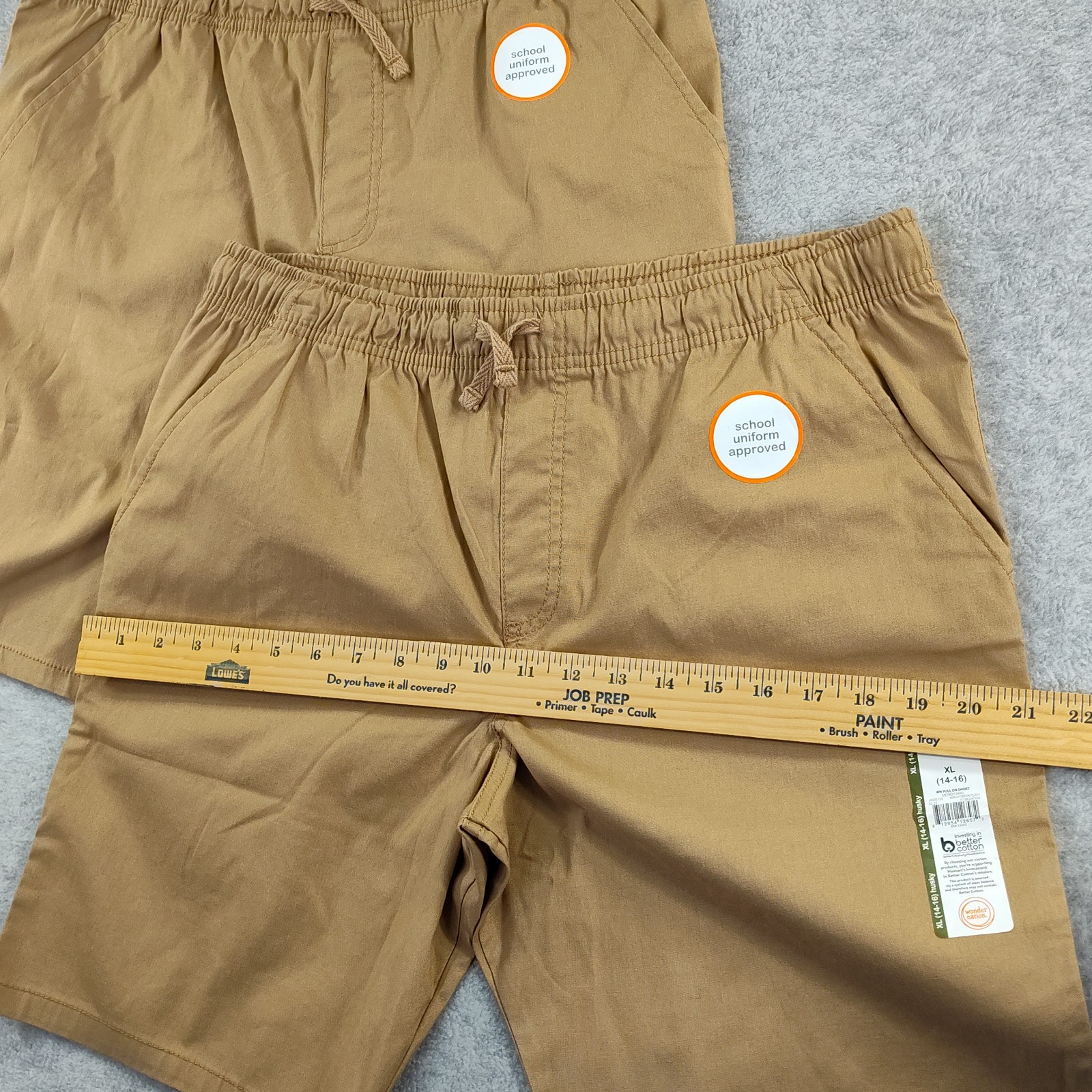 ✅SET-2 STRETCH Shorts Husky School Approved 14-16 Pull On Wonder Nation👀📸📏