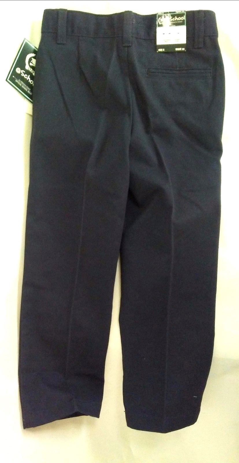 School by French Toast Boys Uniform Pants Navy NWT Double Knee,adjust Size 5, 20