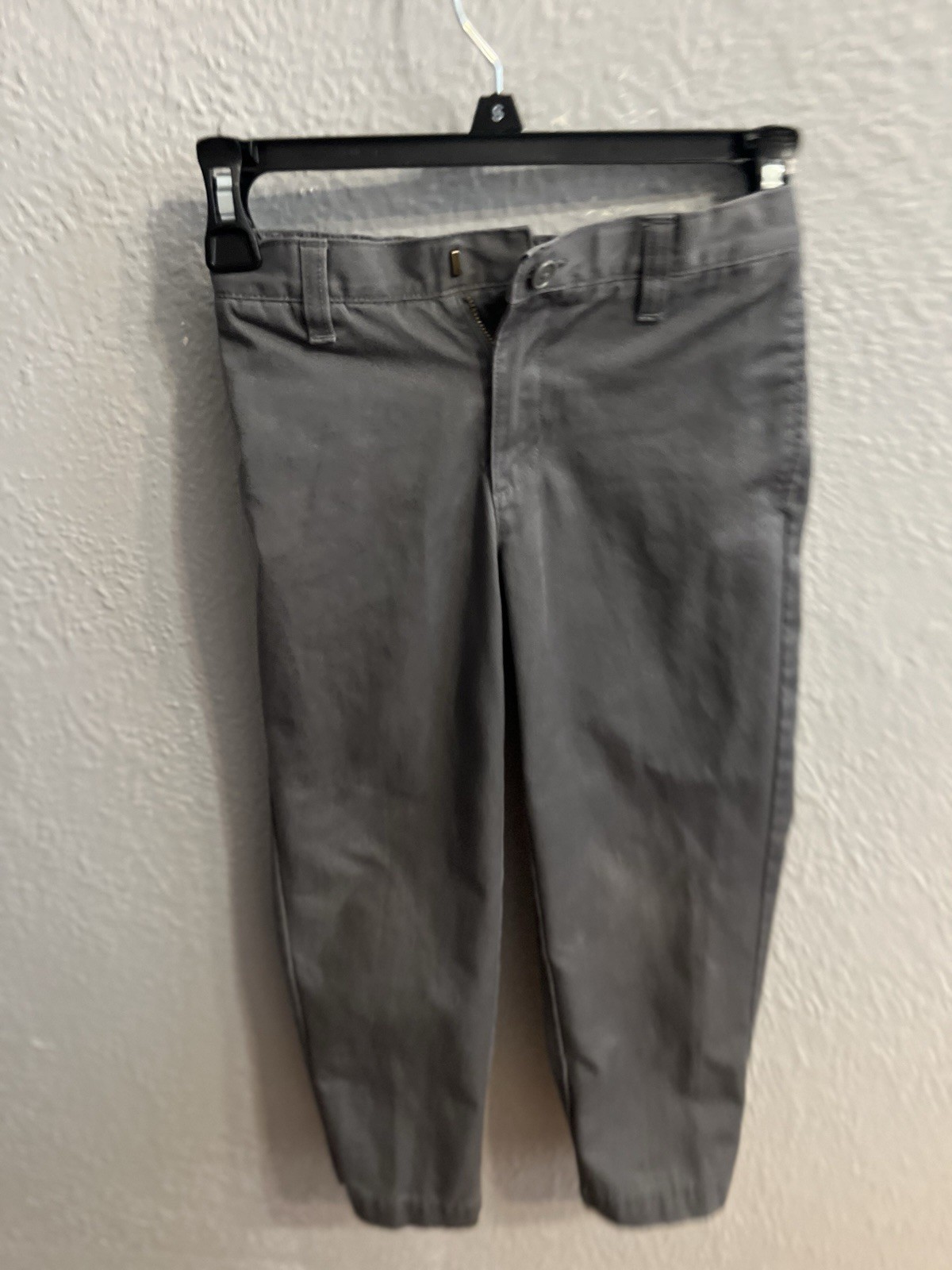 Lands End Shorts Boys Size 7 Gray Pants School Uniform Elastic Waist