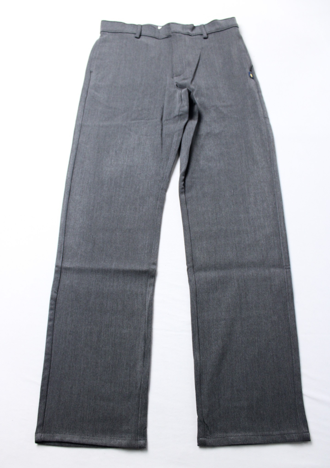 Dennis Boy’s Slim Crease Proof Flat Front Pants EJ2 Vintage Grey Size 16 NWT