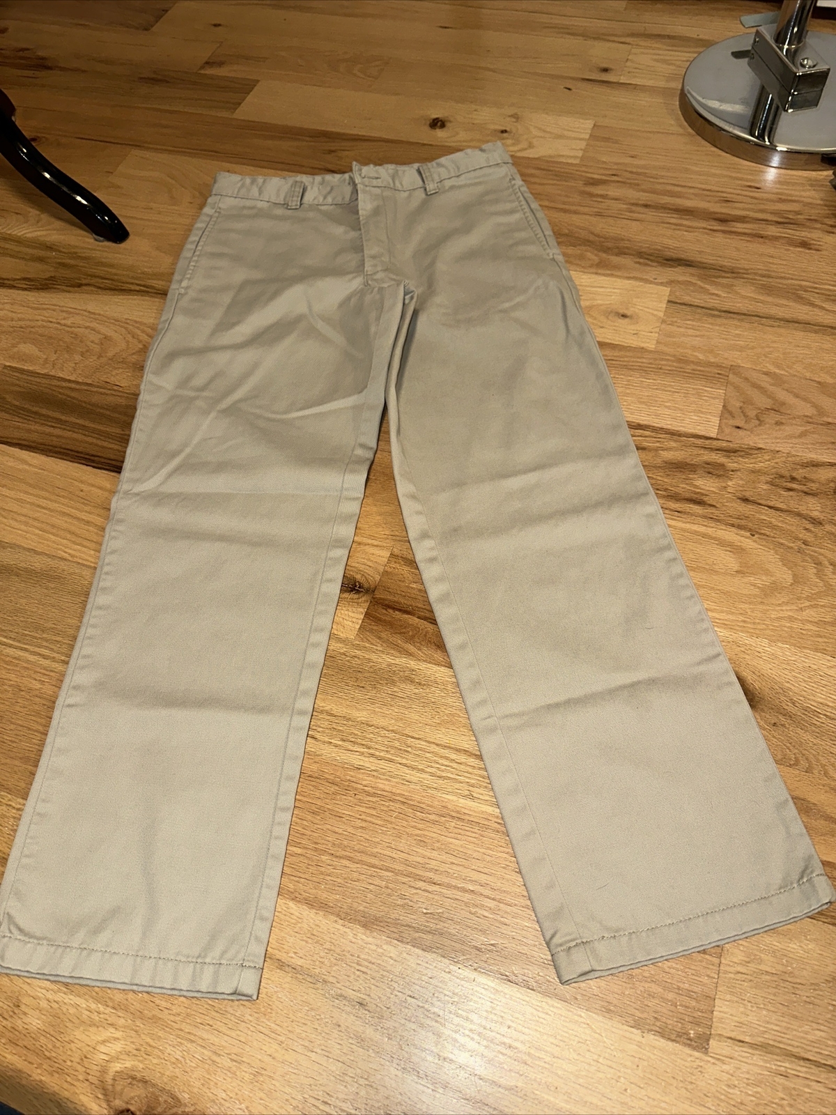NWOT George Adj Waist Pants Khaki Tan Size 14 H Husky School Uniform