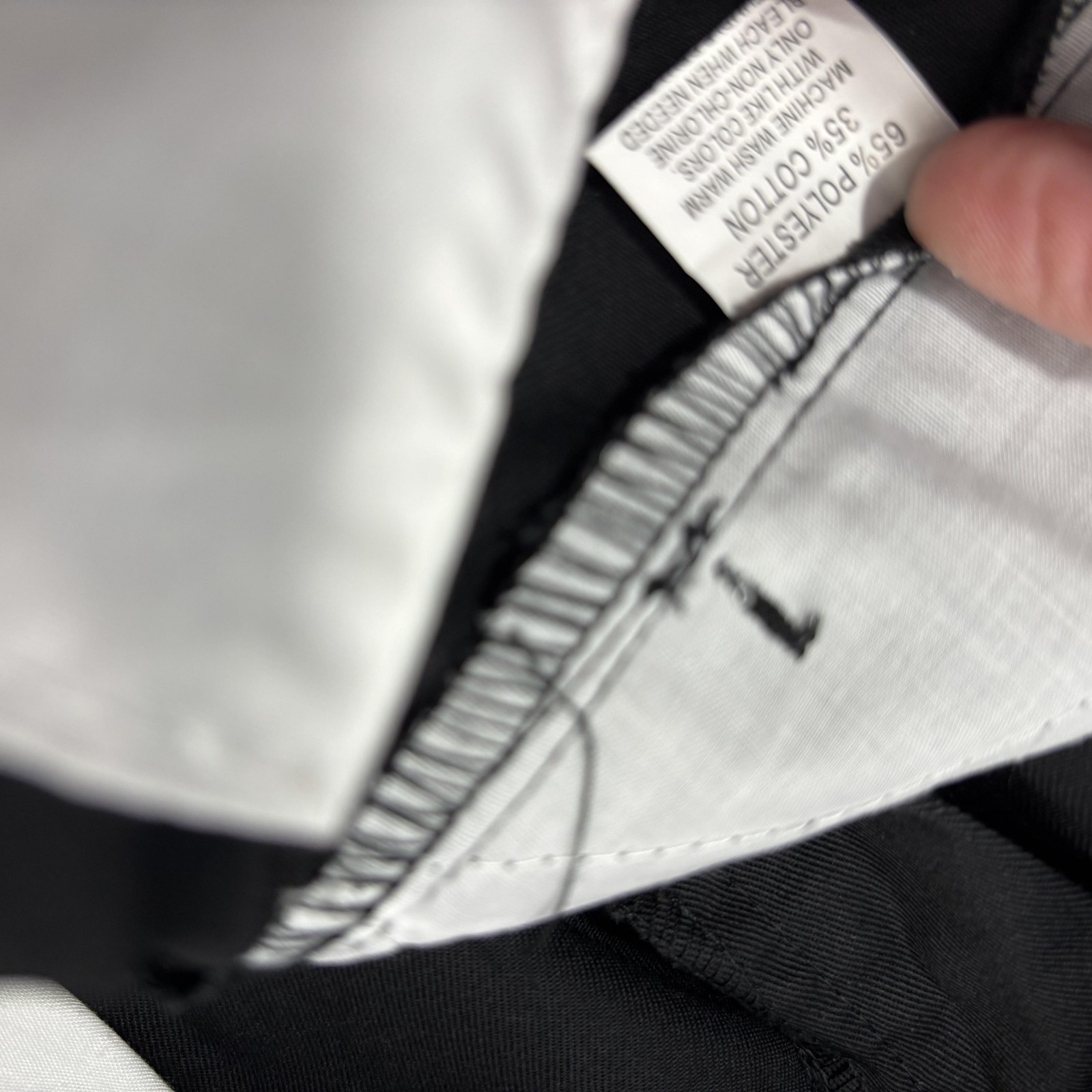 NWT Smith’s Boys Uniform Pants Youth Size 20 Black Flat Front Adjustable Waist