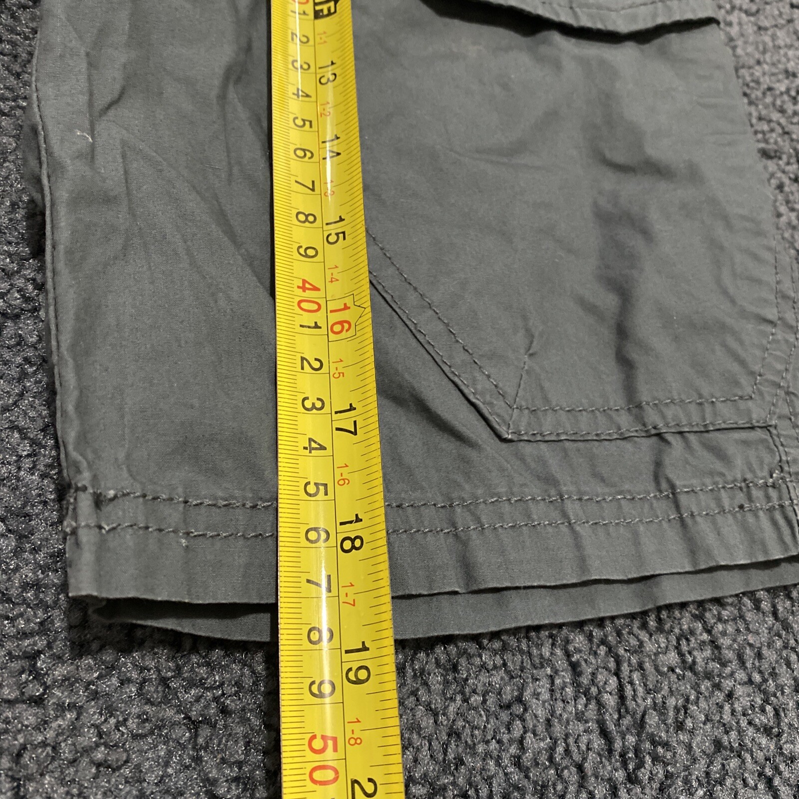 ebound denim industries youth boys gray shorts size 152, ( 14) age 11-12