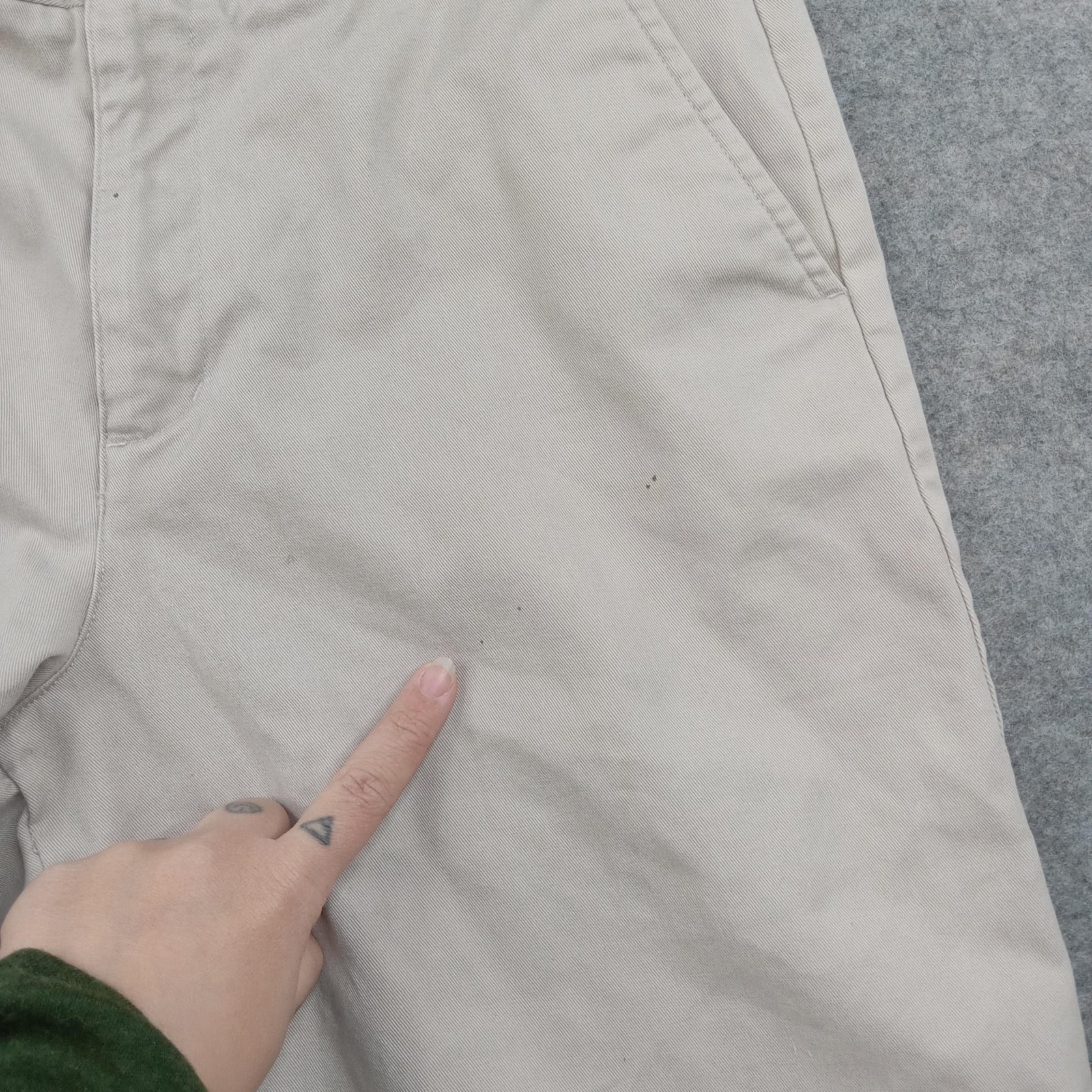 Nautica Shorts Boys 18 Beige School Uniform Twill Flat Front Chino Bermuda