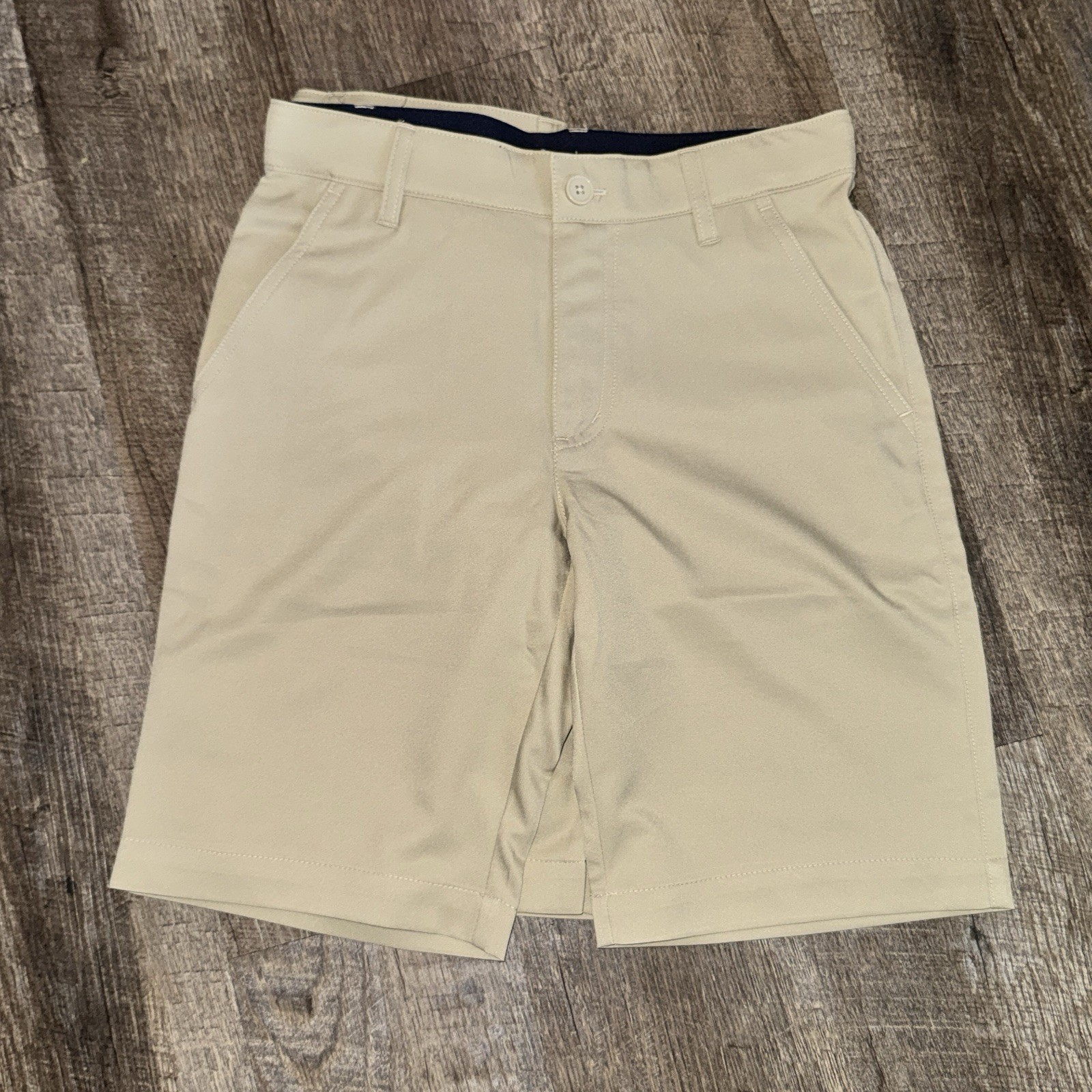 French Toast Youth Boy’s Performance Uniform Shorts, Khaki / Size 10