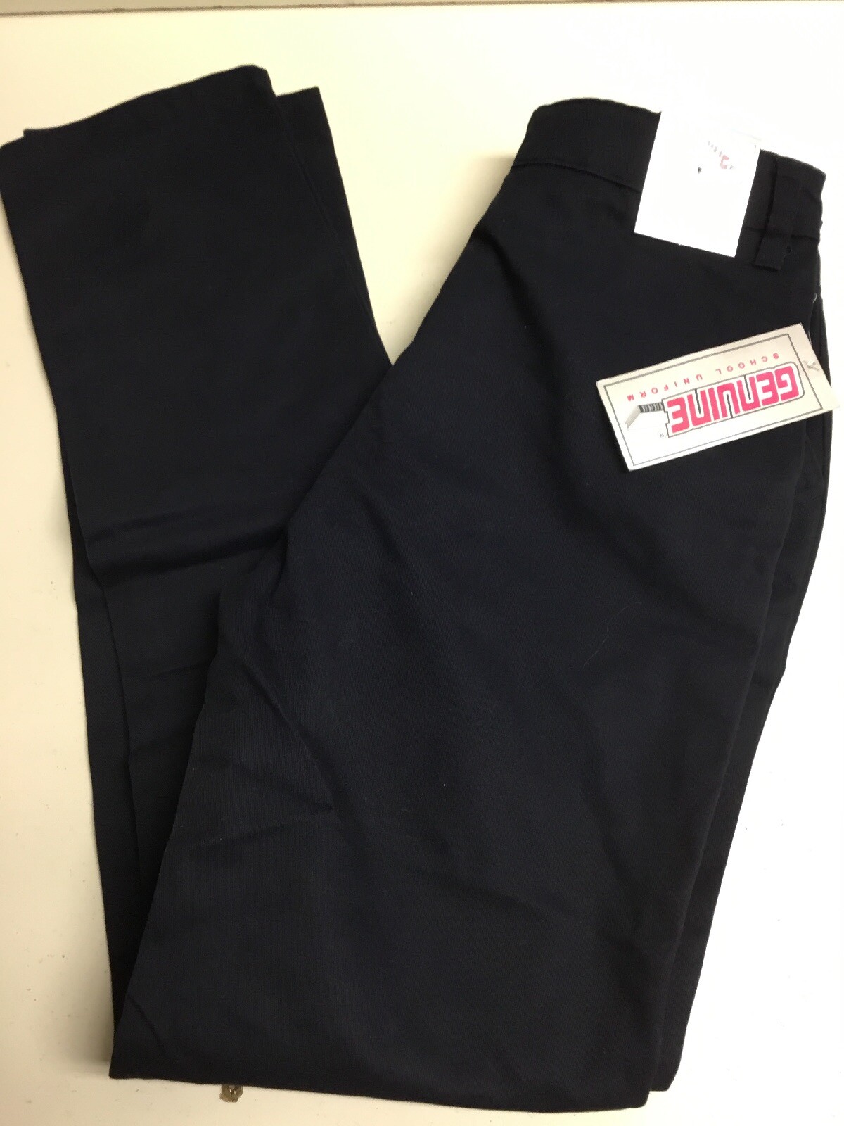 Genuine School Uniform Boys’ Twill Pants – Basic Navy Blue – 16 Regular