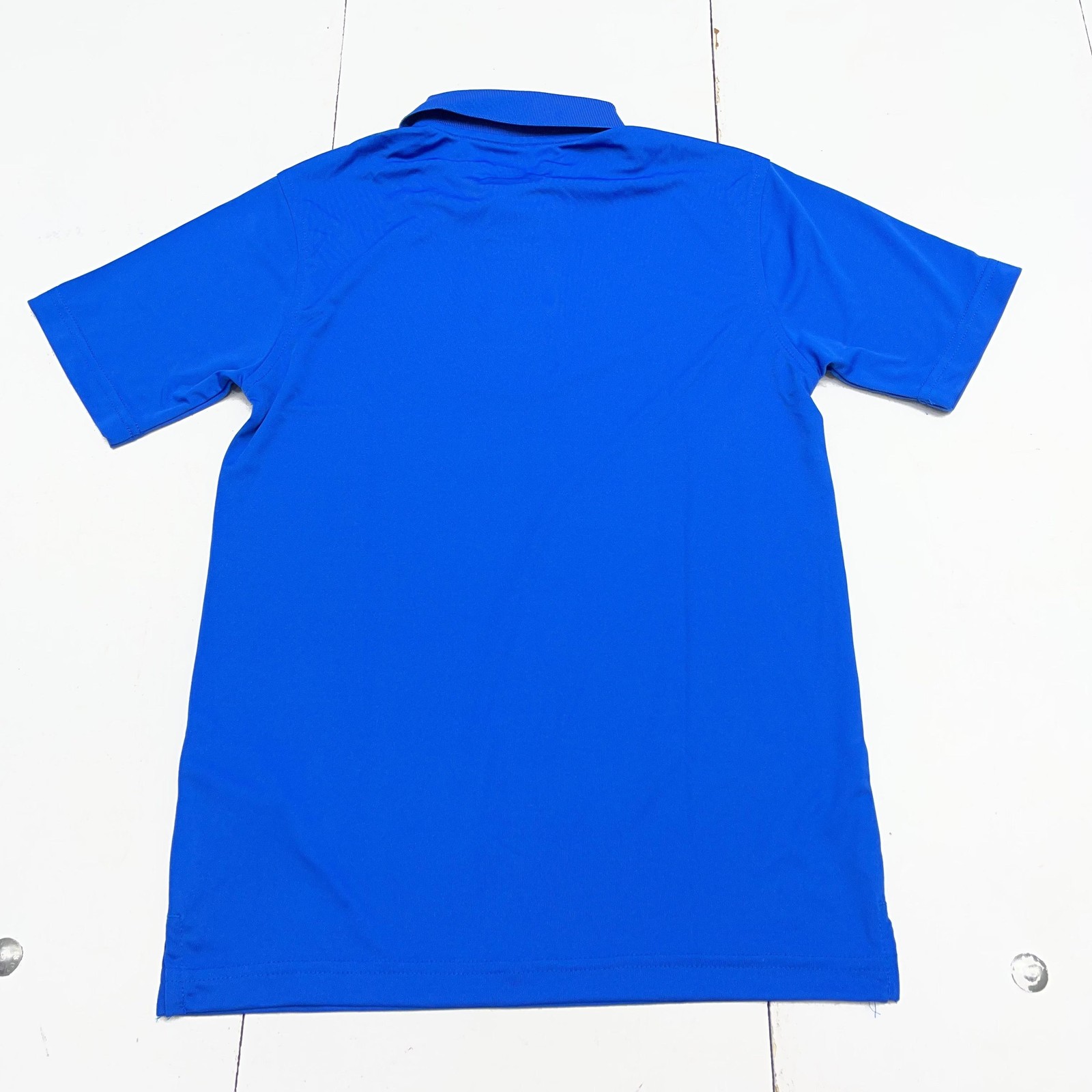French Toast Polo Shirt Boys 10-12 Blue Performance Moisture Wicking Uniform