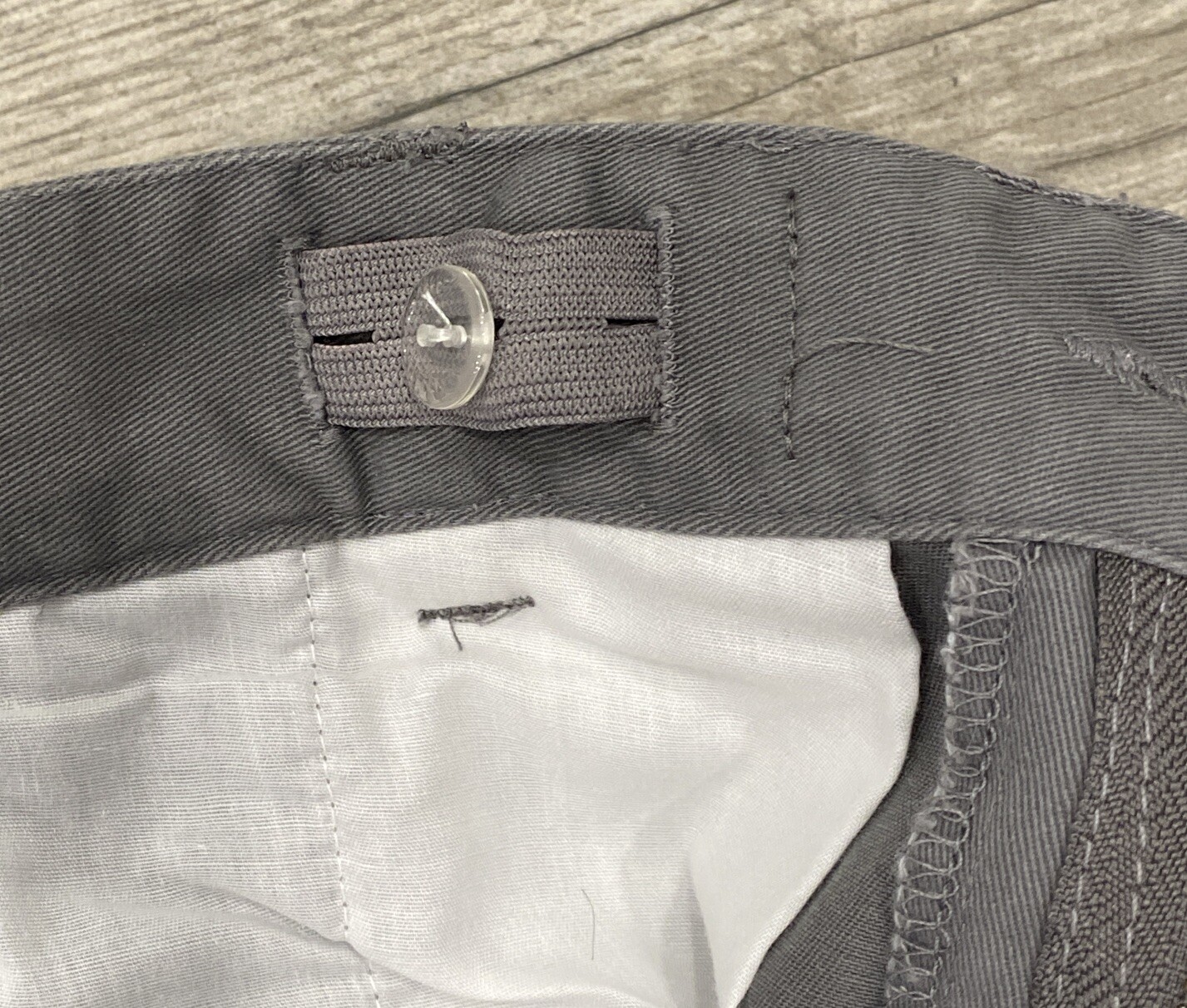 Bienzoe US Size 12 Boys Gray Chino Pants adjustable waist Brand New with Tags