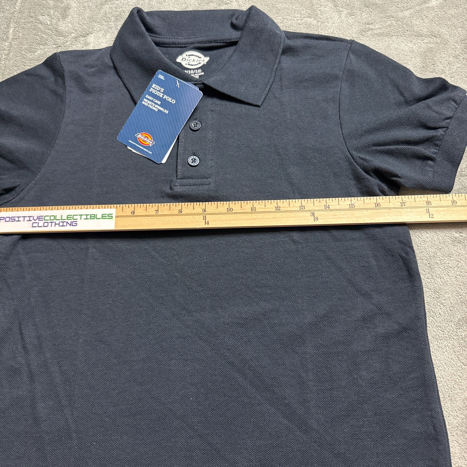 Dickies Polo Kids’ Medium Short Sleeve Pique Polo Shirt NWT!
