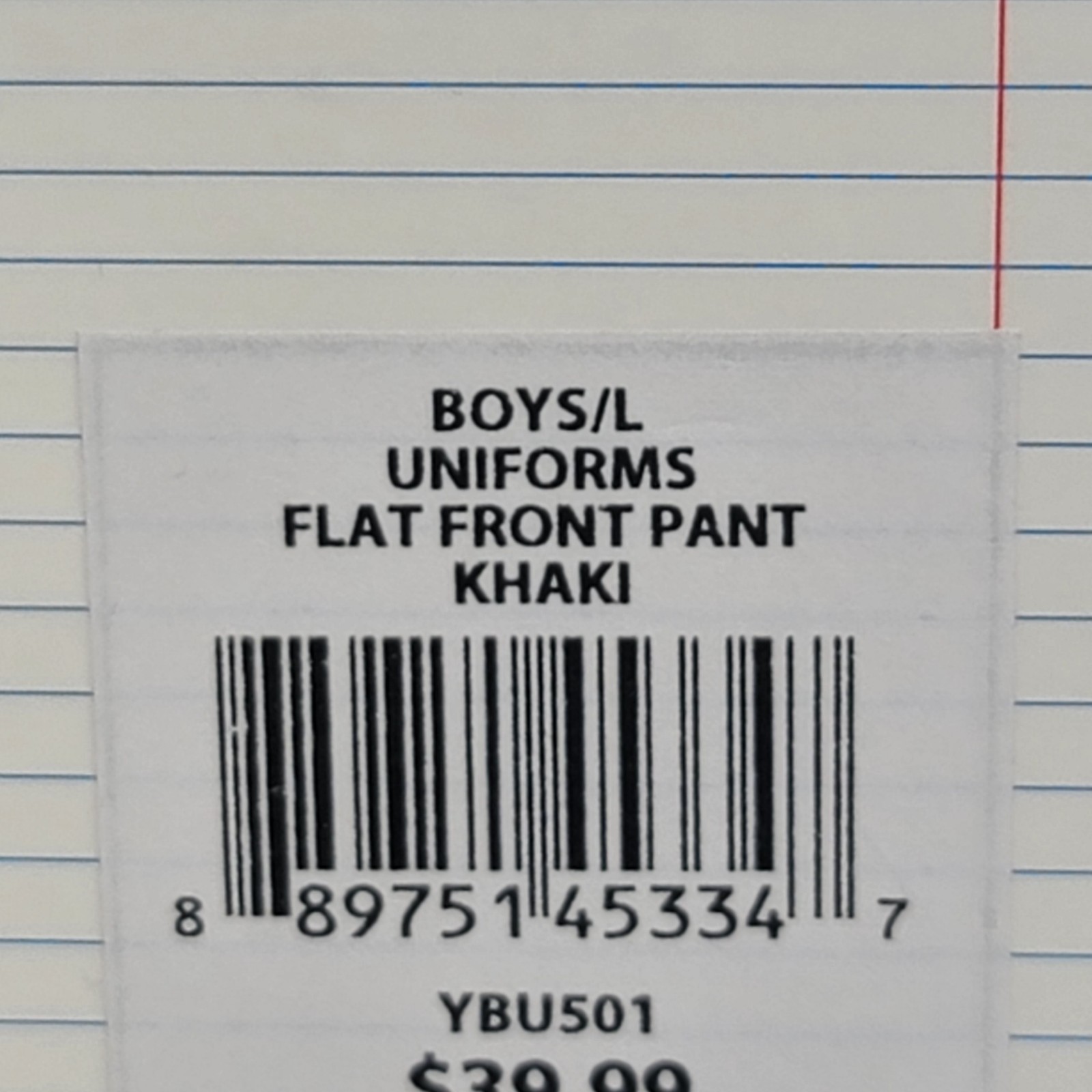 Lot of 2 Slazenger School Uniform Khaki Boys Pants Size Large NWT