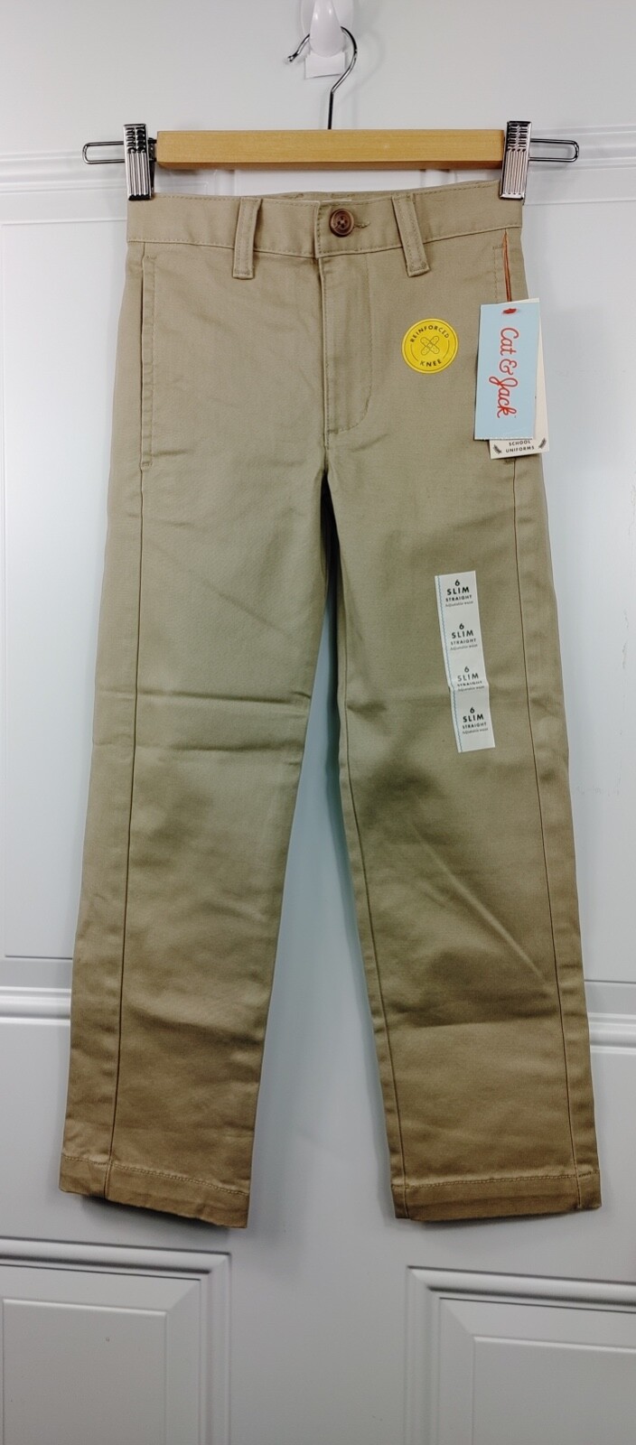 Target Cat and Jack Boy’s Uniform Pant Size 6 Slim. Vintage Khaki. New with tags
