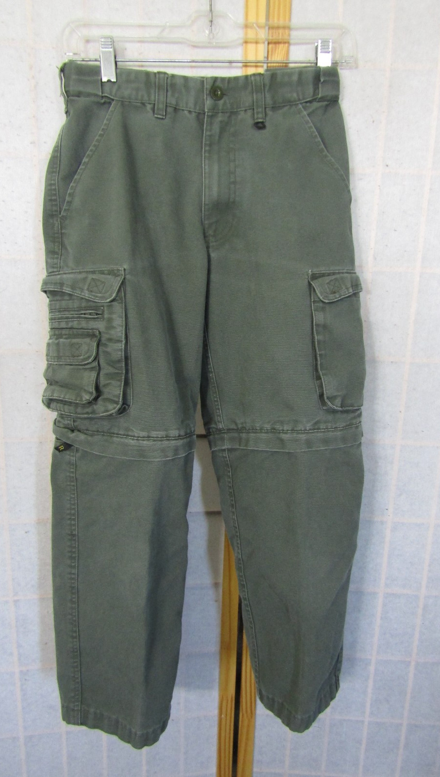 Boy Scouts of America Convertible Cargo Pants Canvas Youth 10 Uniform Zip Off