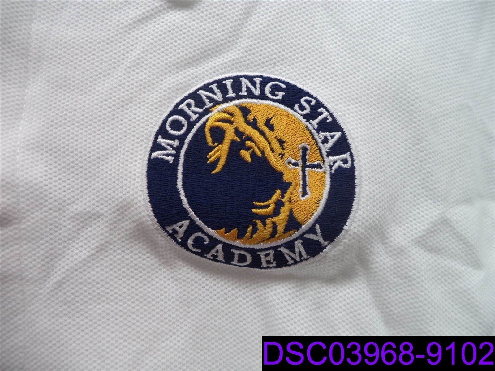 NWT French Toast Size XL 14/16 White Polo Long Sleeve Morning Star Academy