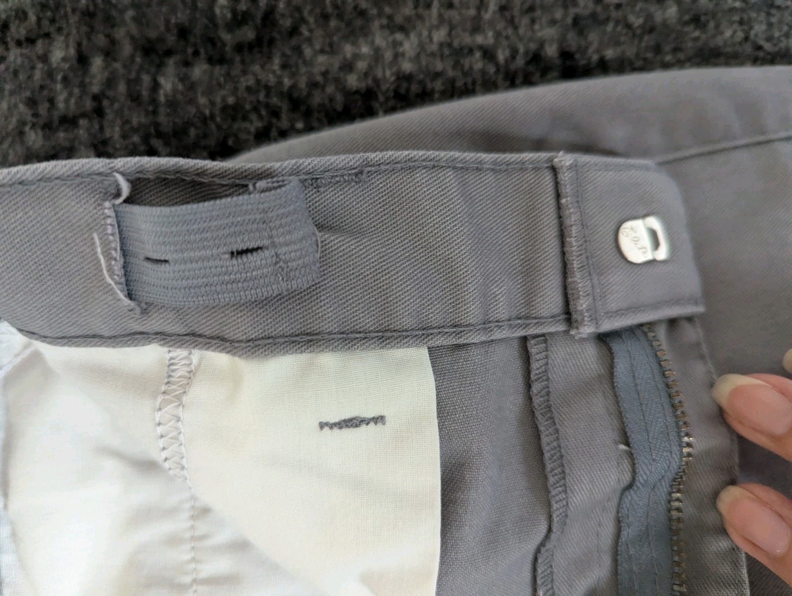 Boys School Uniform Tom Sawyer Elderwear Flat Front Gray Pants Sz 12 Regular