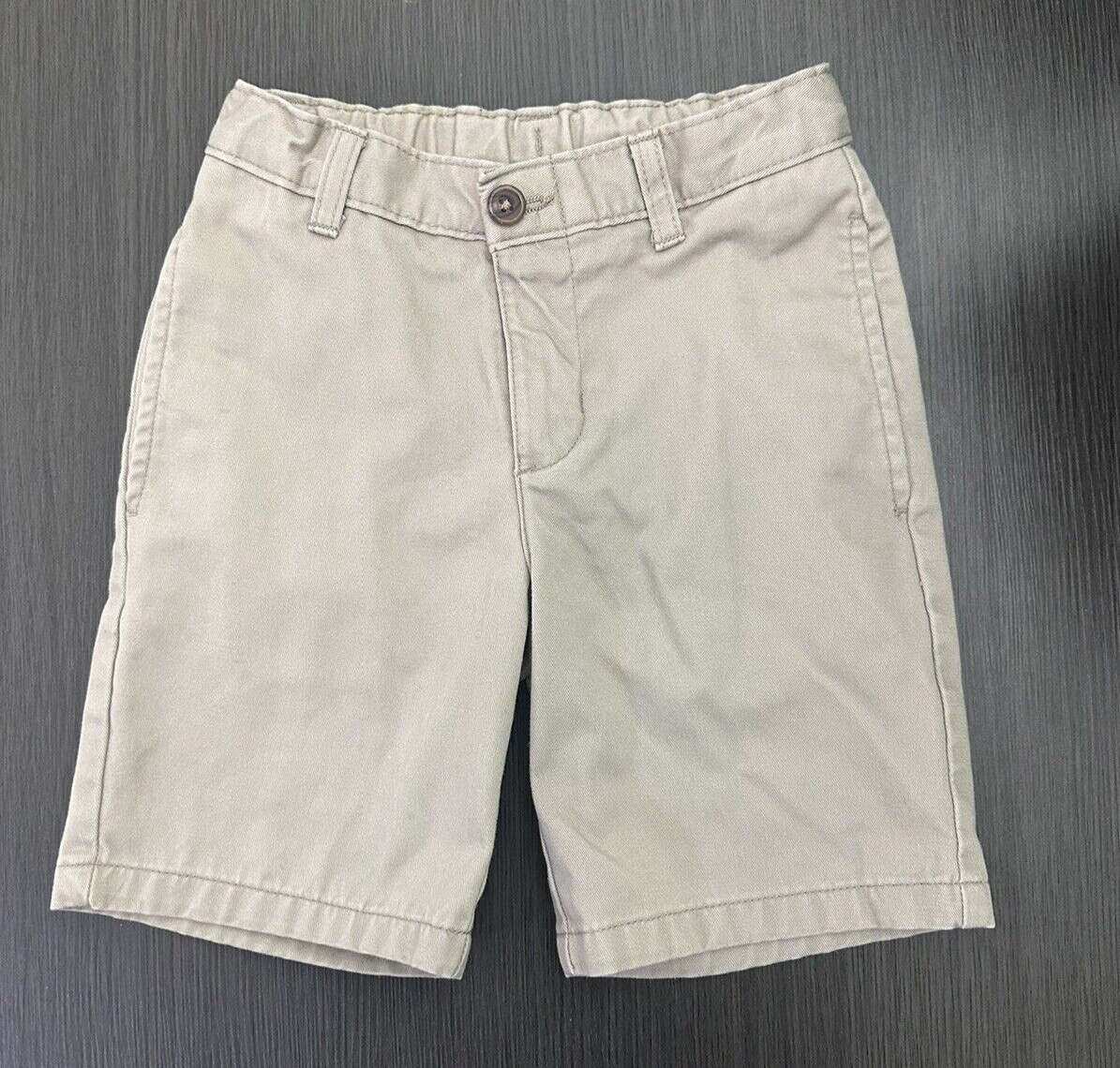 CHAPS Boys Khaki Shorts School Uniform Flat Front Size 5