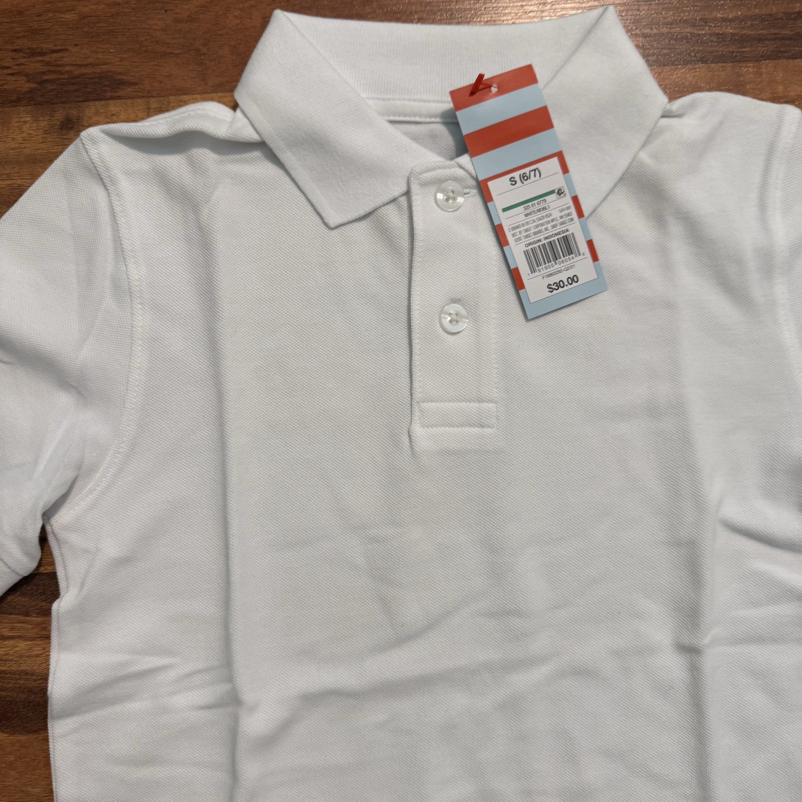 4 NWT – Cat & Jack Boys White Short Sleeve School Uniform Polo Sz 6/7