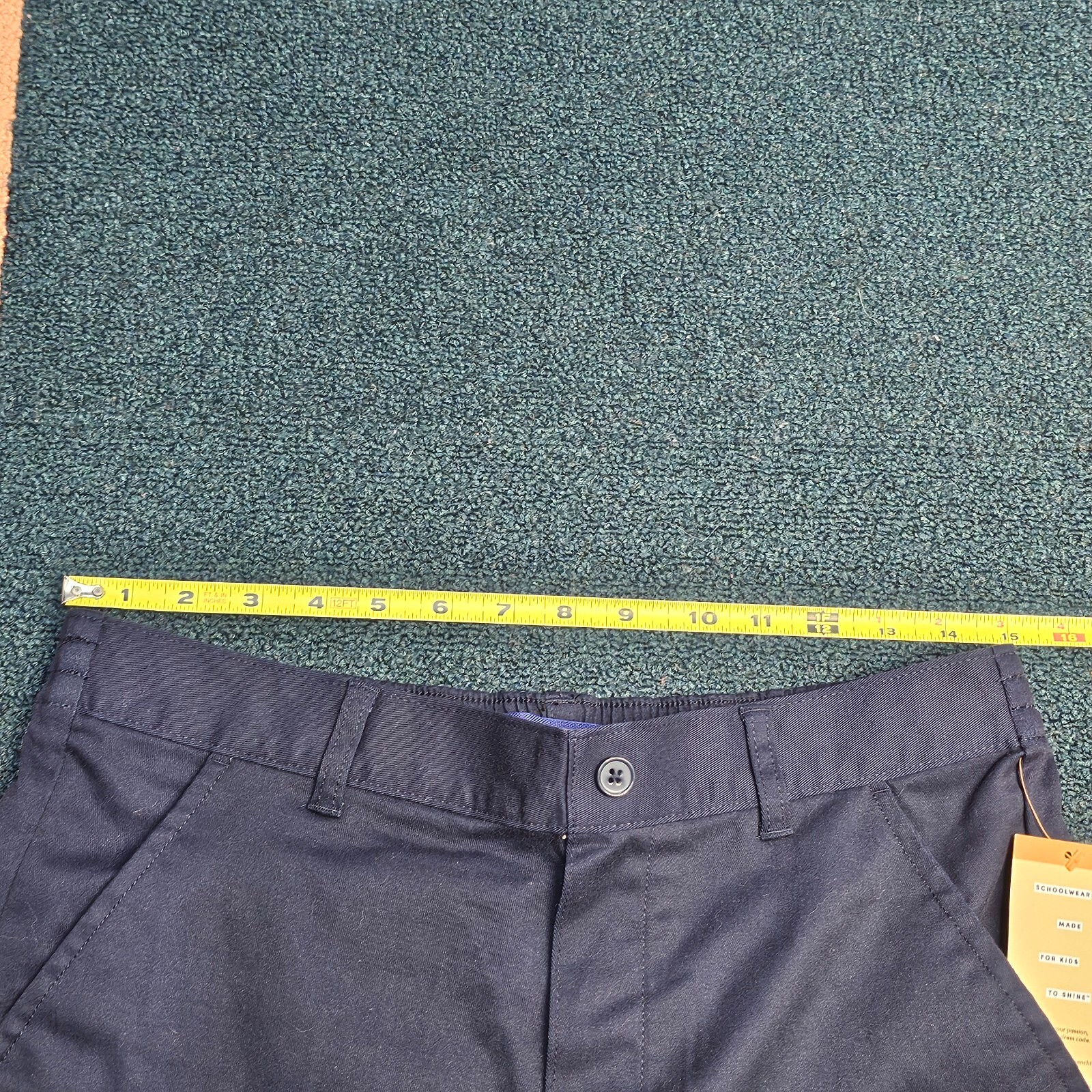 French Toast Boy’s Relaxed Pants Size 16 Husky Navy Blue New Chino uniform V7b