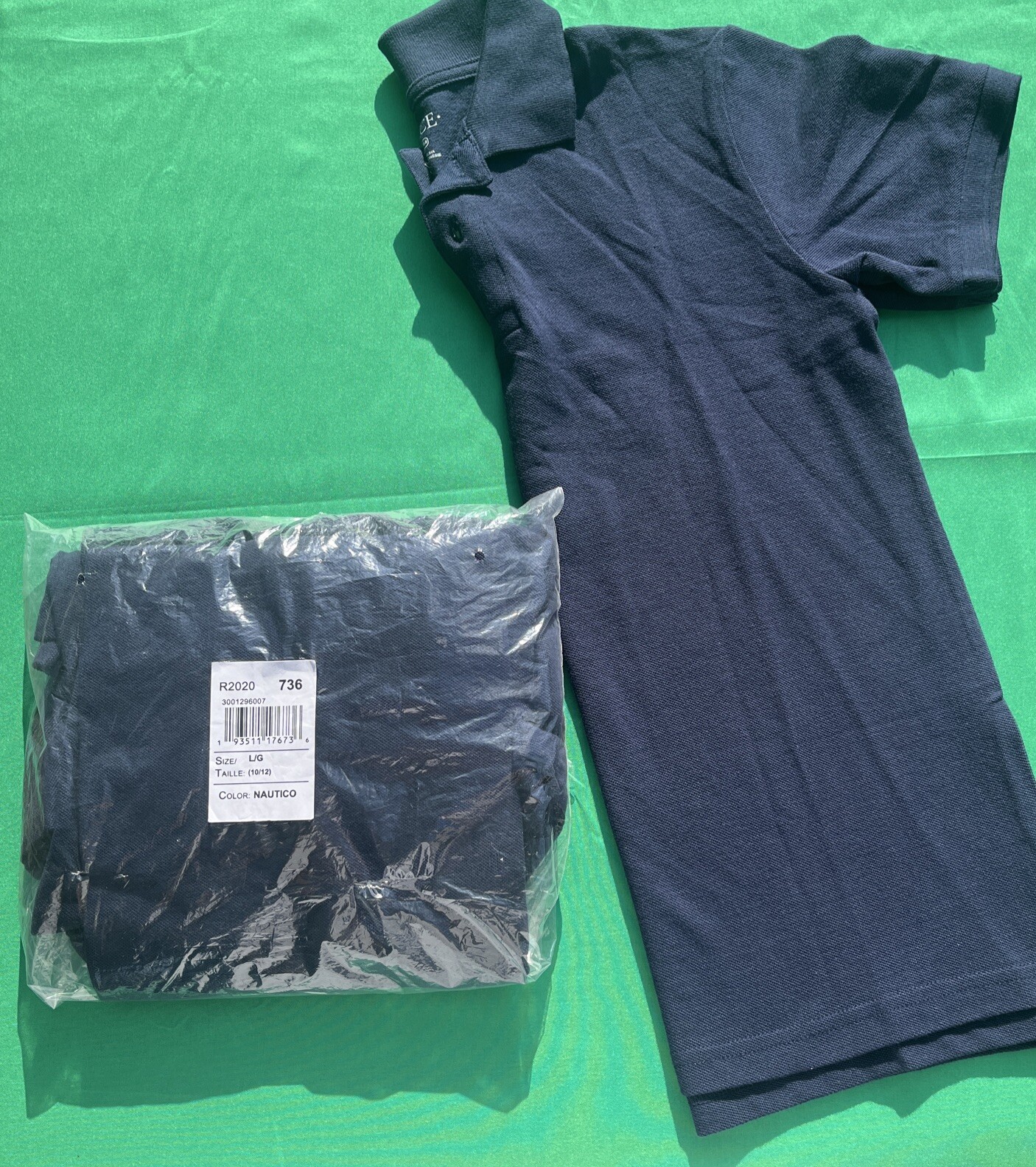 Children’s Place Polo Shirt Boys Size 10/12 Navy School Uniform Short Sleeve