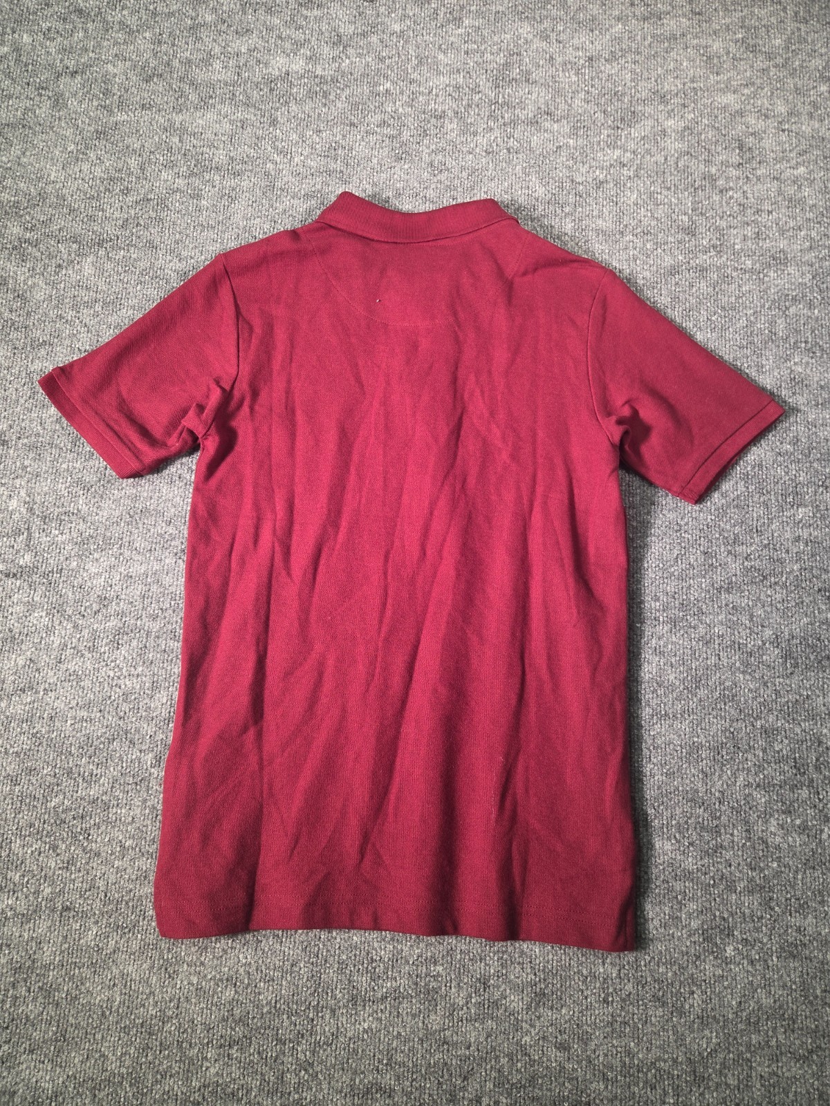 Nautica School Uniform New Polo Boys Sz L/G (14/16) Burgundy Performance Stretch