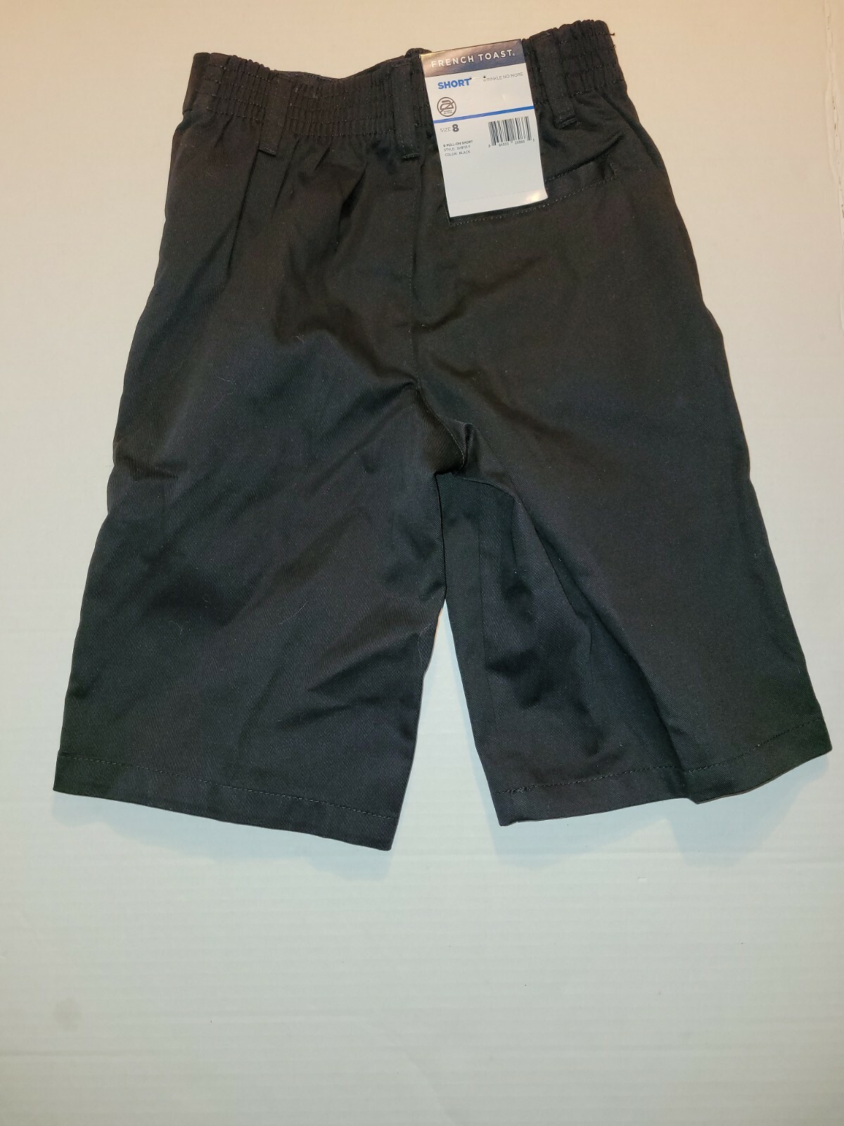 French Toast Big Boys’ Pull-On Short, Black, 8