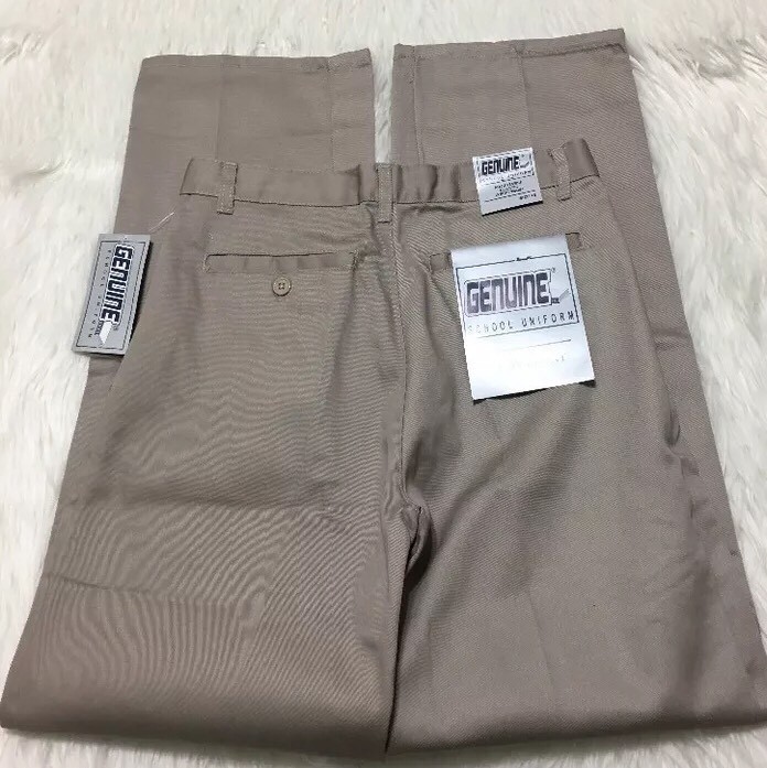 Genuine School Uniform Khaki Pants Boys Size 16 NWT
