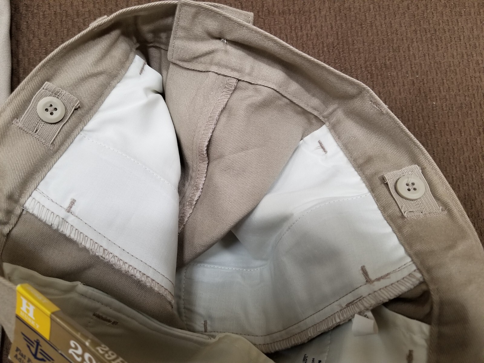 2 PAIR NEW 29H 29 HUSKY (30×10) DOCKERS School UNIFORM FLAT Front KHAKI SHORTS