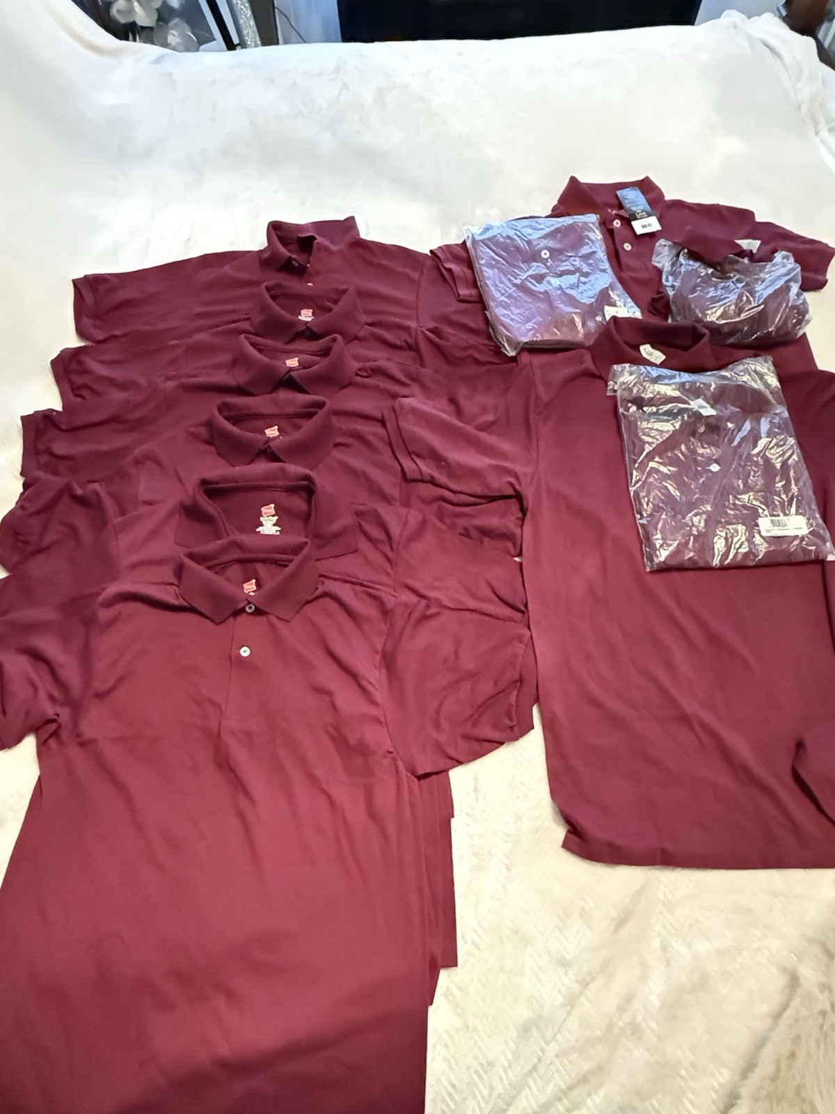 2 Lee Uniforms Boys ”S/S Pique Polo Junior S 6 Small Haines , 3 jerzees