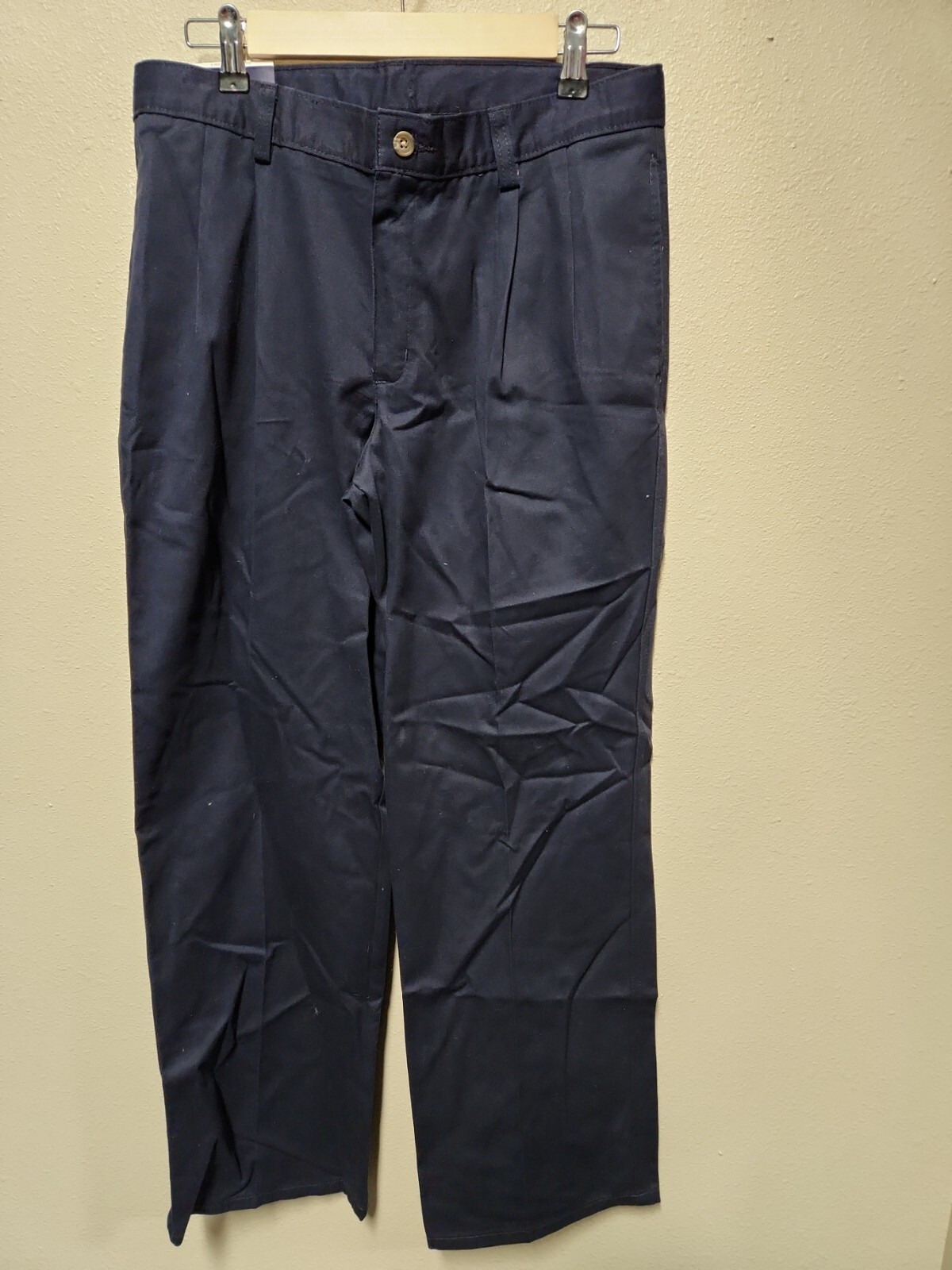 Chaps Boys’ Approved Schoolwear Navy Blue Pants Size 18 Husky