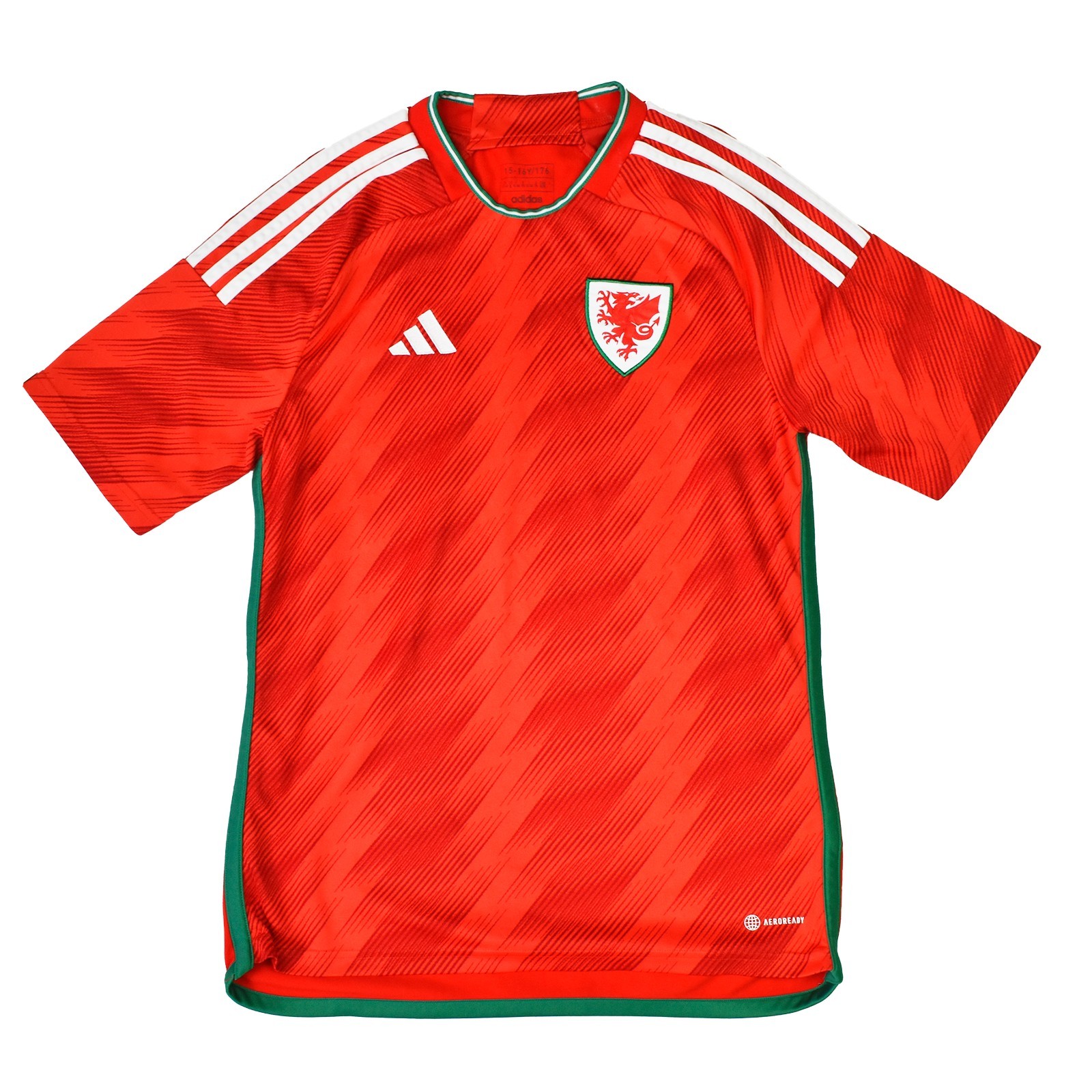 Adidas Wales Home Football Shirt Youth 15-16 Years Red Aeroready Soccer Jersey