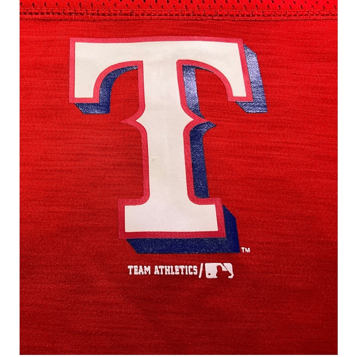 Texas Rangers MLB Baseball Youth S 6/6X Pullover Long Sleeve Sweatshirt Mesh