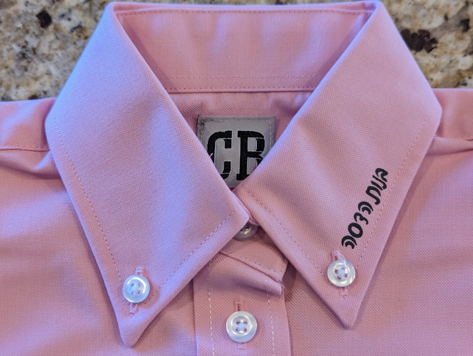 Classberry Kids Uniform long sleeve button up shirt Pink size 5