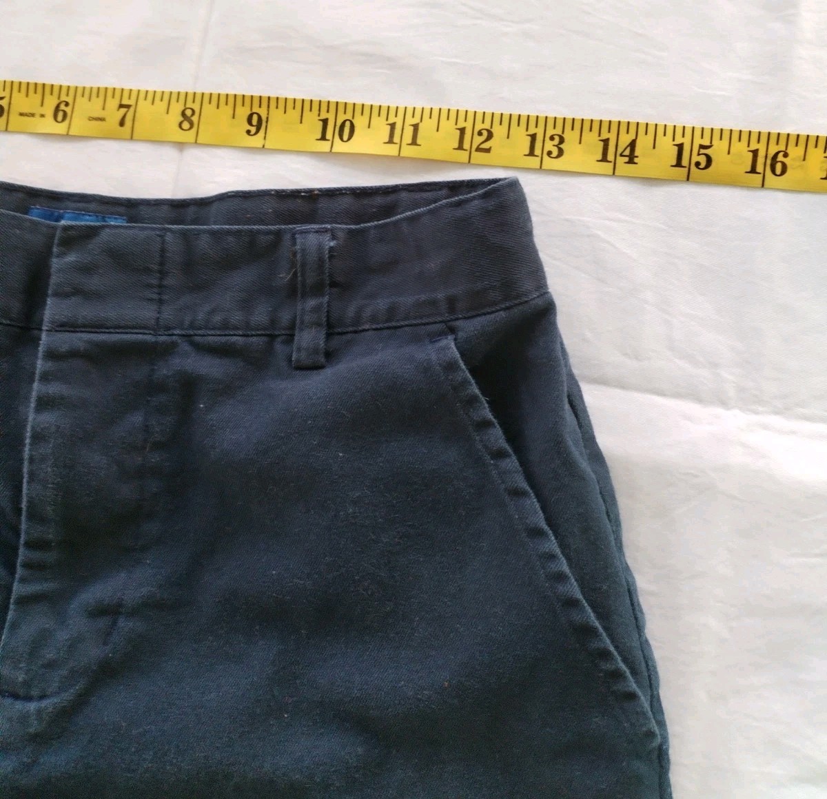 H&M Uniform Wear Boys Uniform Shorts Size 14 Solid Button Closure (260419-10)